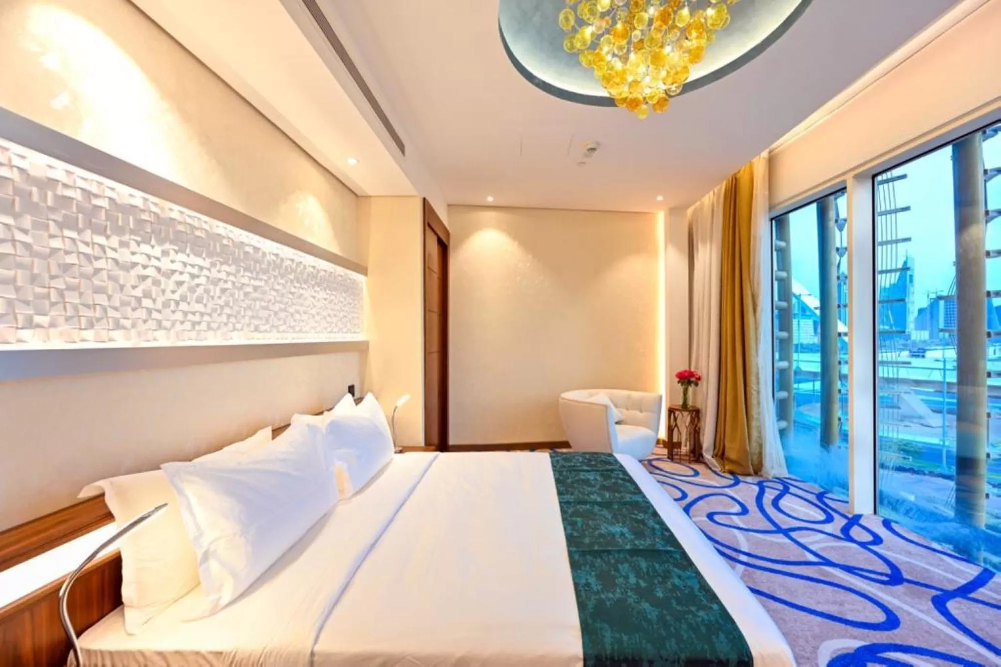 Bed in Cielo Hotel Lusail Qatar