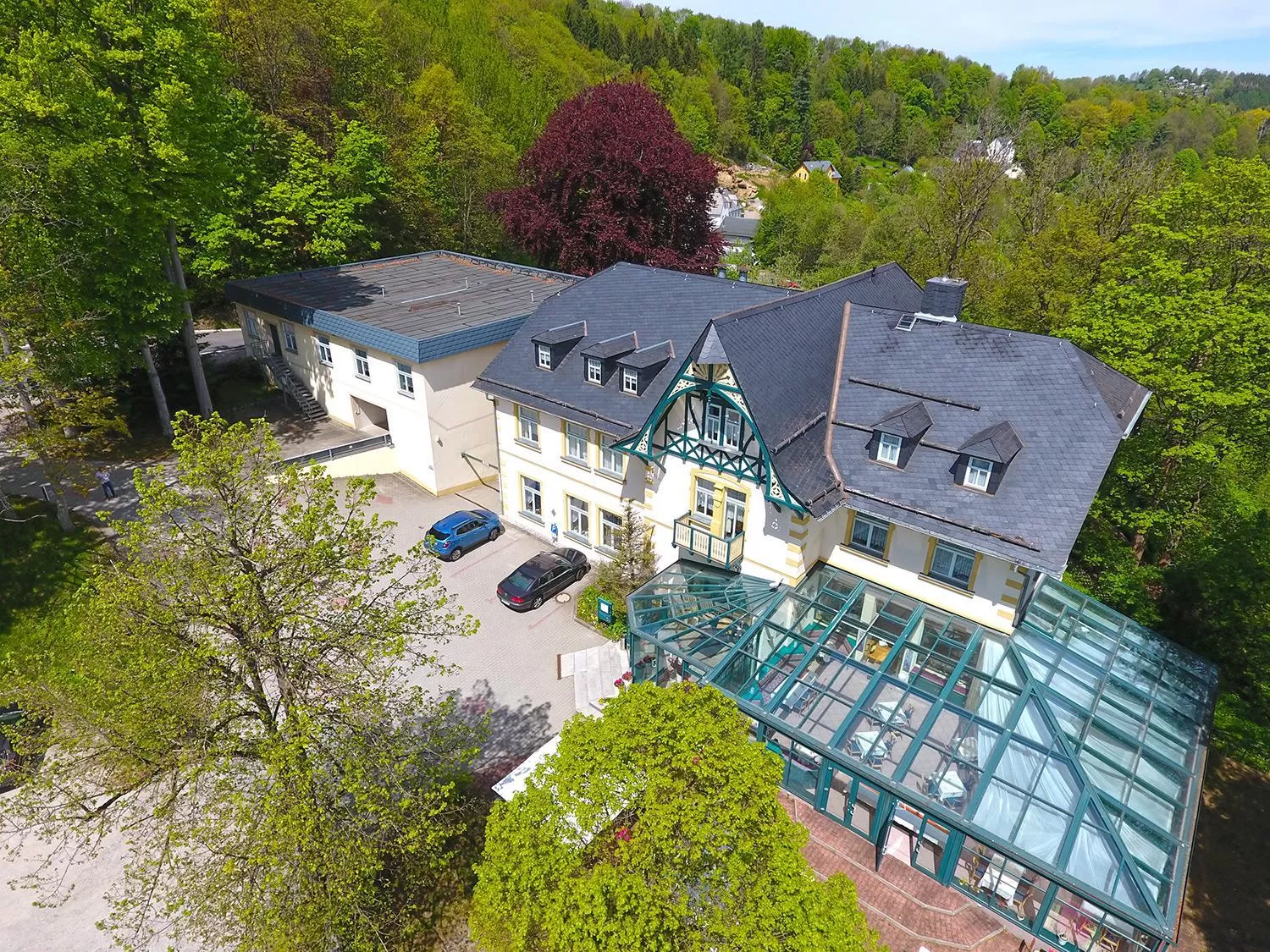 Bird's eye view in Parkhotel Waldschlösschen