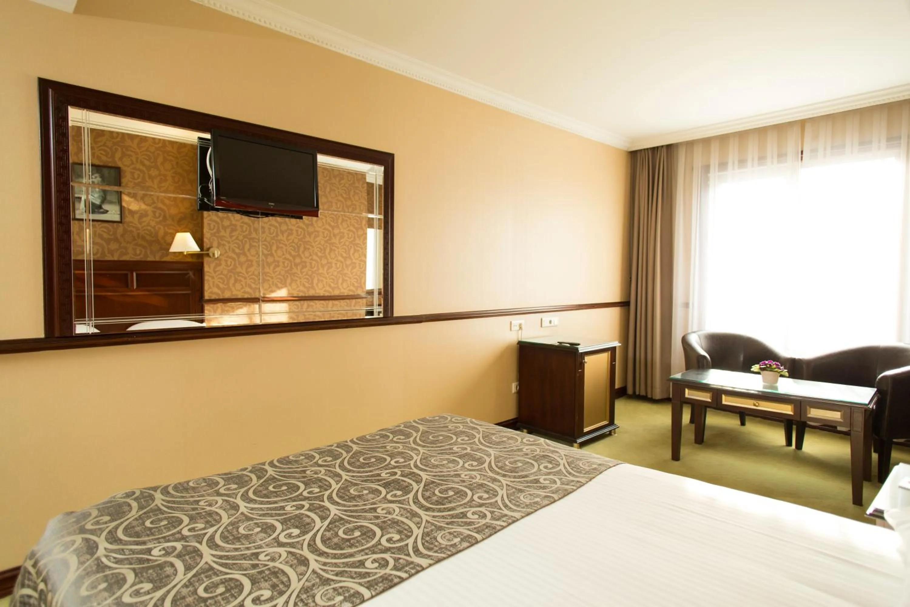 Decorative detail, Bed in Topkapi Inter Istanbul Hotel