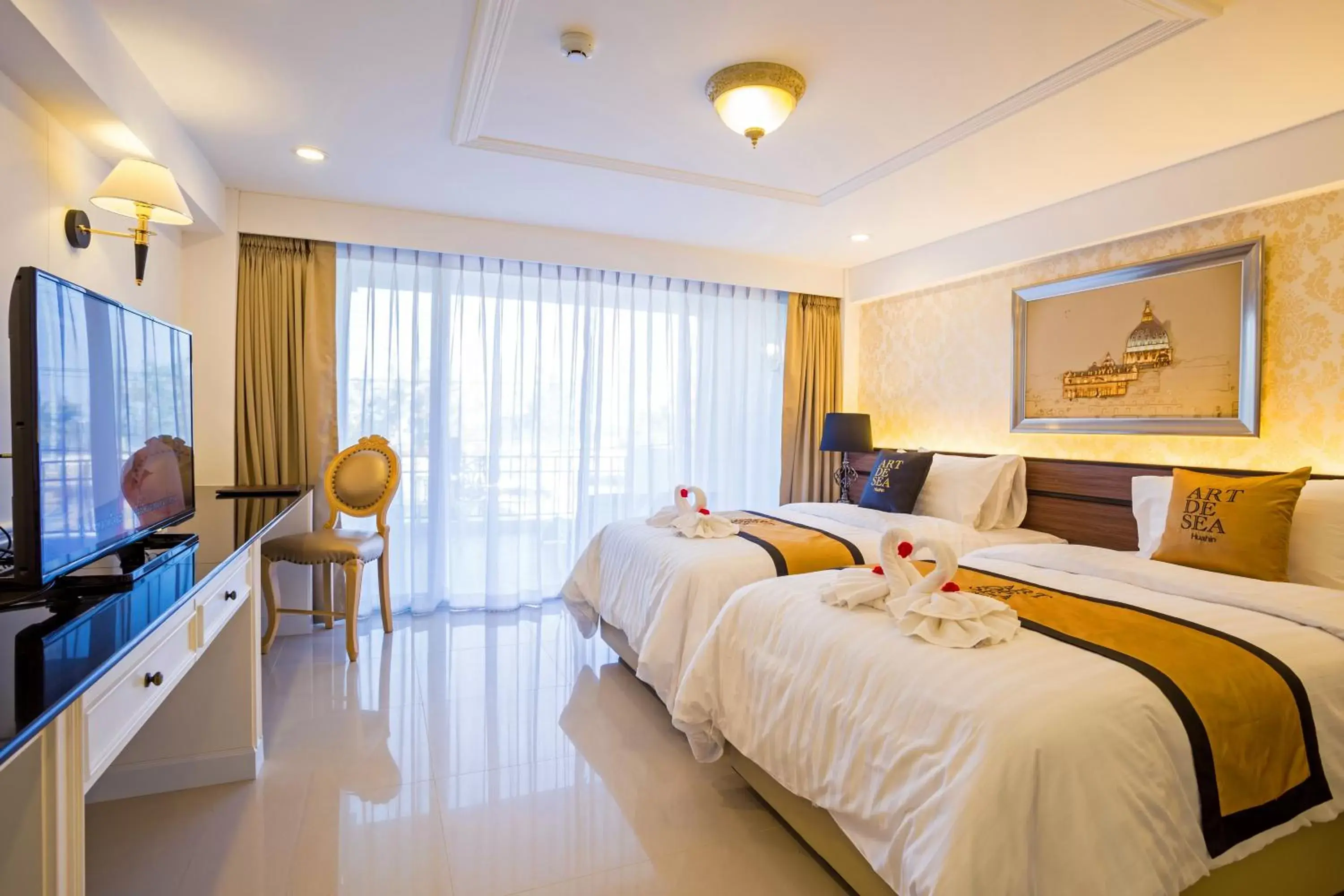Superior Twin Room with Balcony in Art De Sea Hua Hin Superior Twin Room with Balcony in Art De Sea Hua Hin
