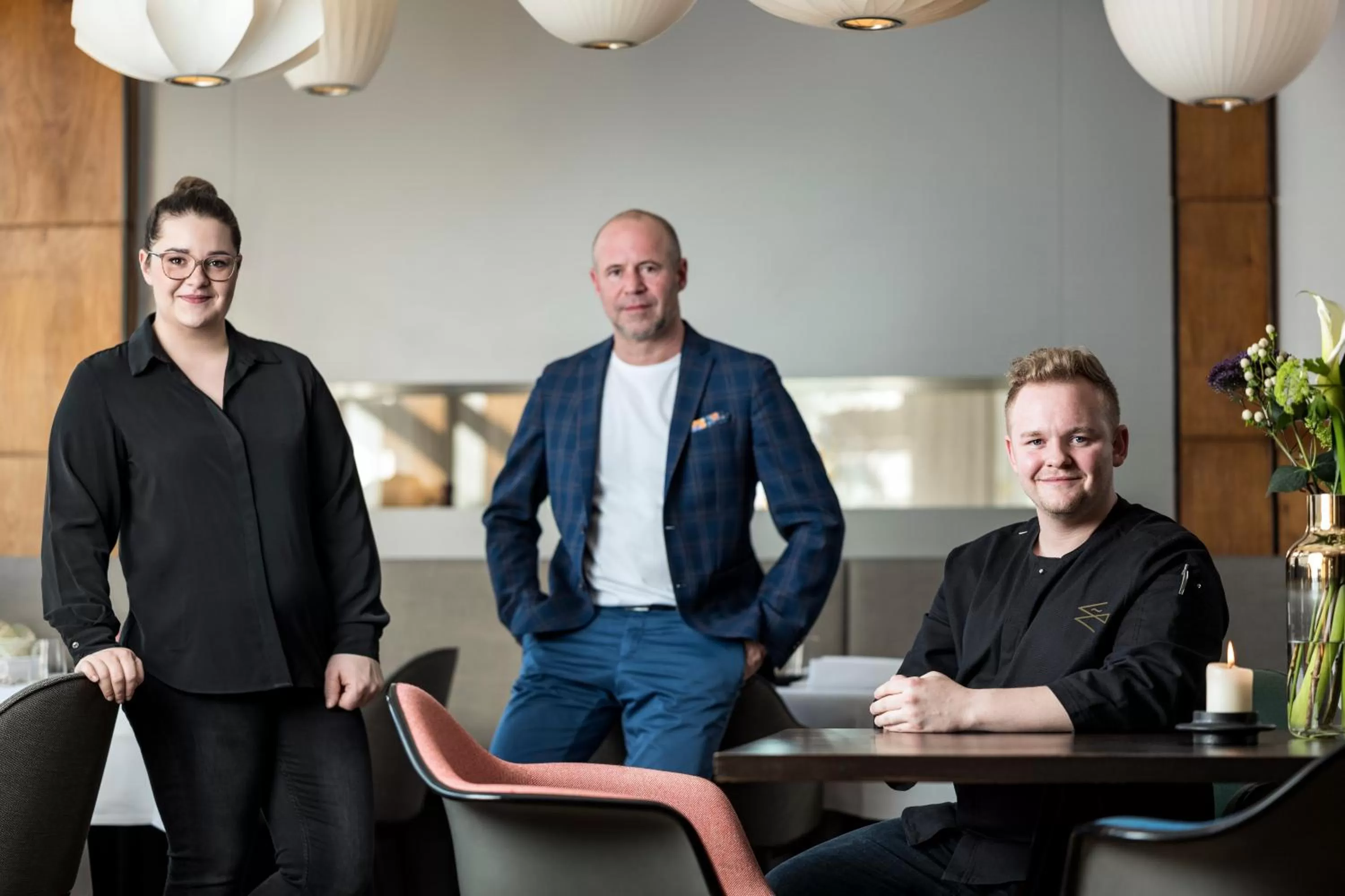 People in Kunsthotel "Drei König" am Marktplatz Stadt Lörrach