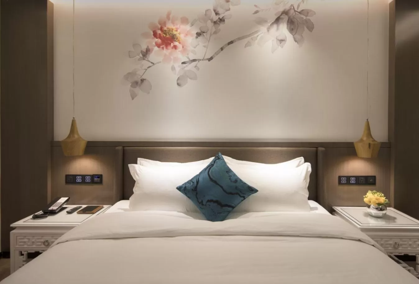 Bed in Paco Hotel Dongpu Guanghzou -Free Shuttle Bus for Canton Fair