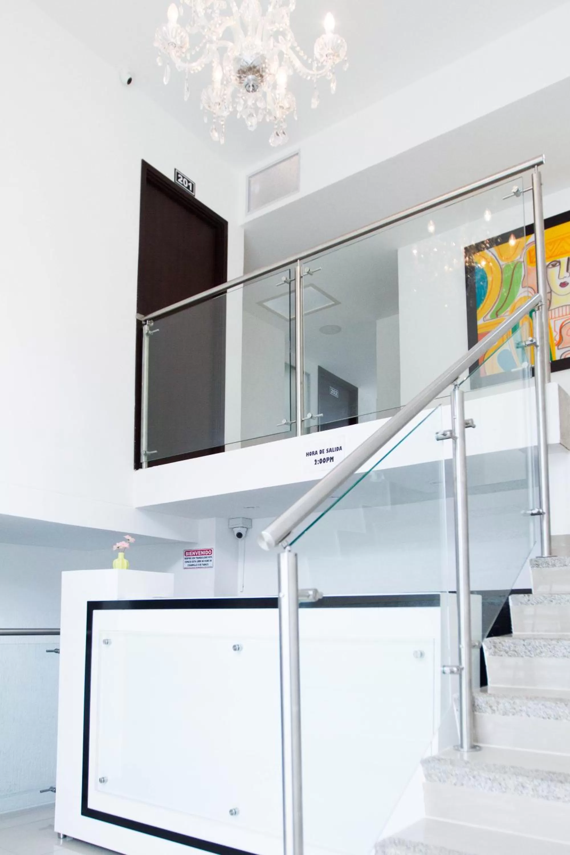 Lobby or reception, Kitchen/Kitchenette in Hotel Residencias la CH