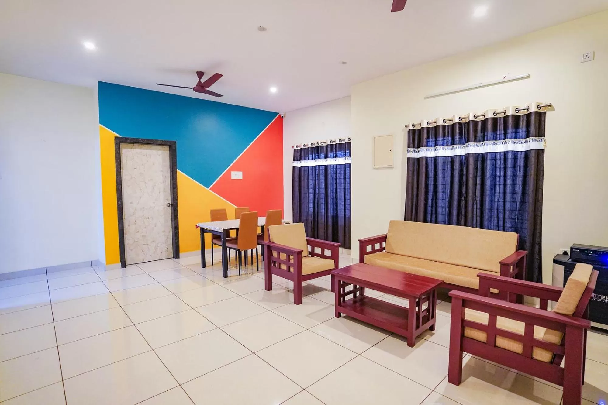 Seating area in FabExpress Town Space Apartment