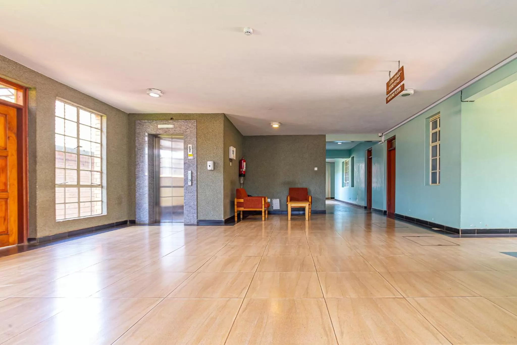 Seating area in Desmond Tutu Conference Centre