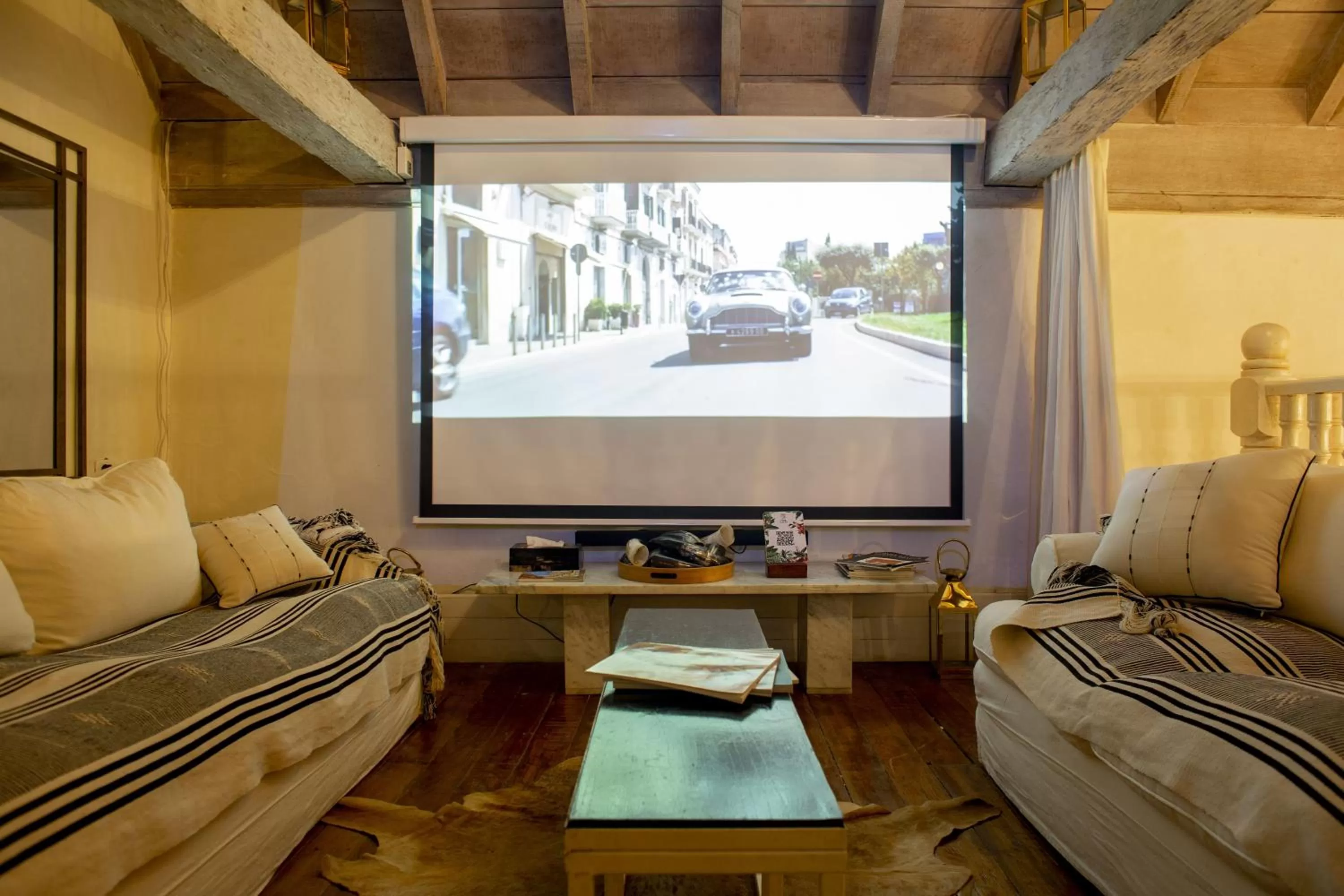 Communal lounge/ TV room in Leones de Alba Hotel Boutique
