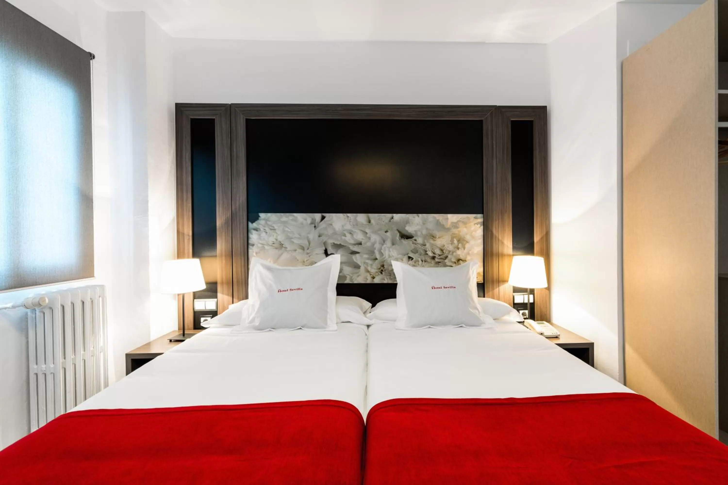 Bed in Hotel Sevilla