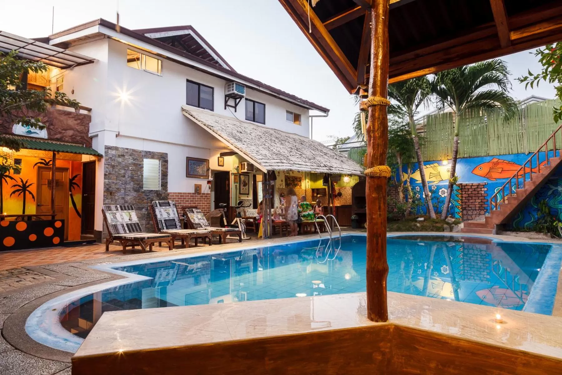 Swimming pool in Lala Panzi Bed and Breakfast