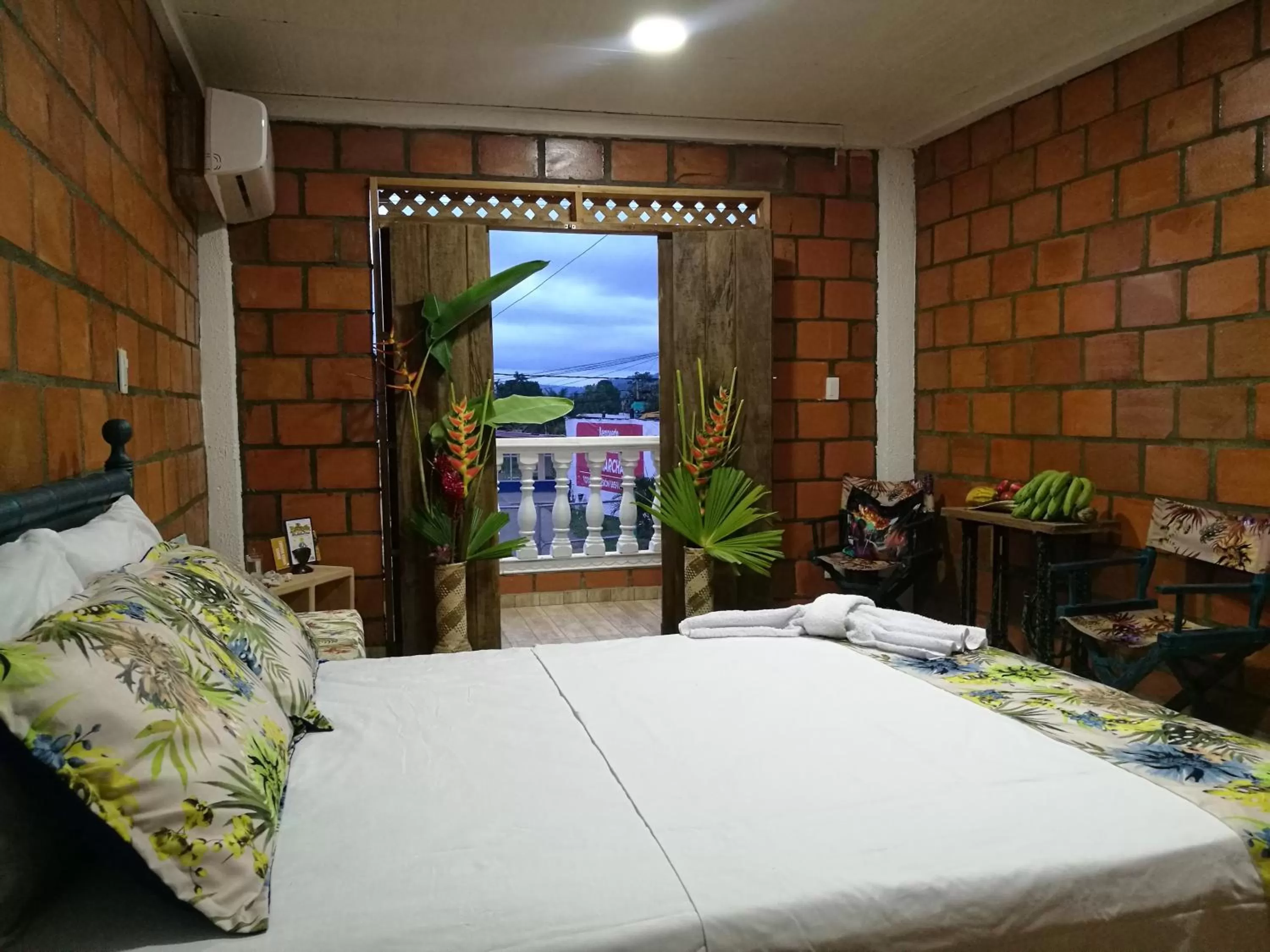 Bed in Hotel Acuali Nuqui