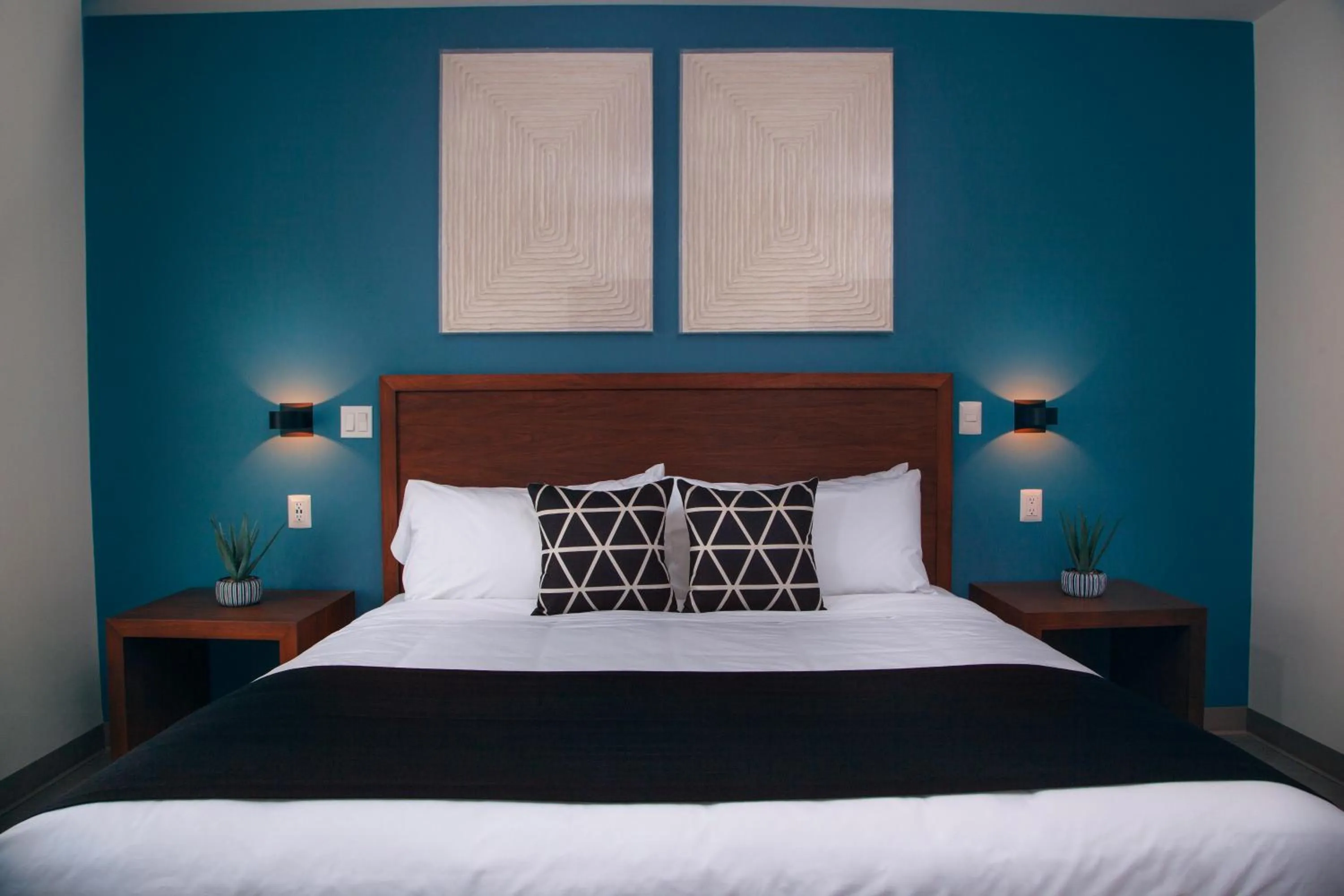 Bed in Hotel Kumiai Inn