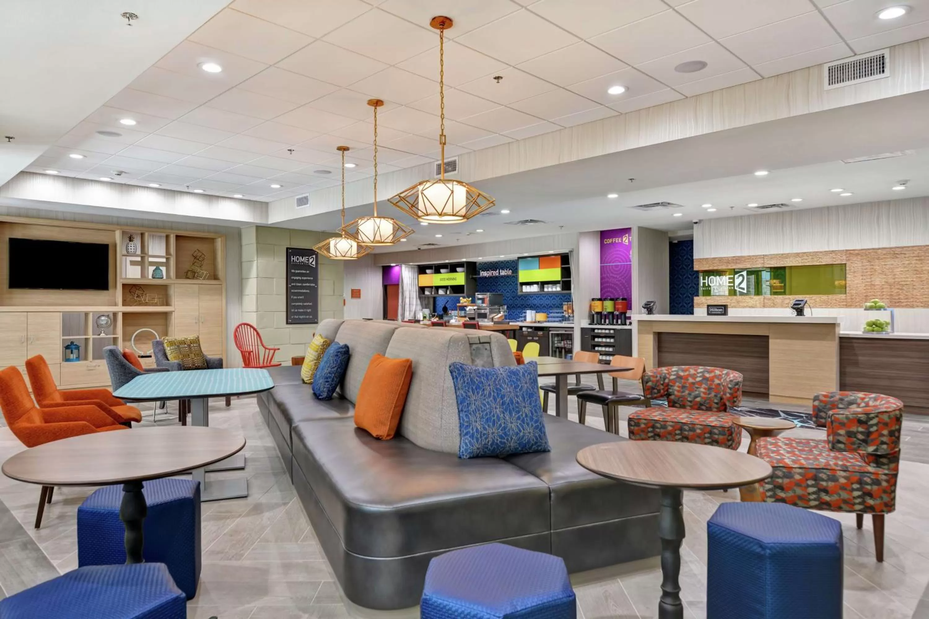 Lobby or reception in Home2 Suites By Hilton McKinney