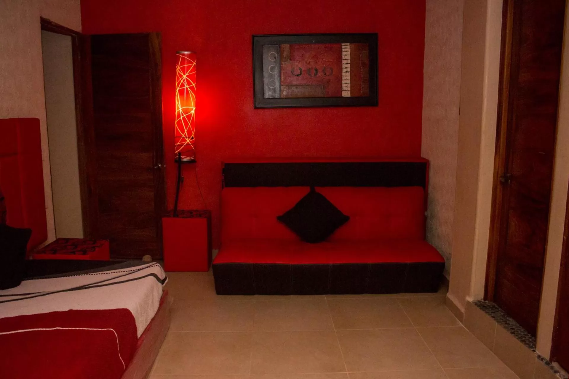 Living room, Bed in Hotel Villas Punta Blanca