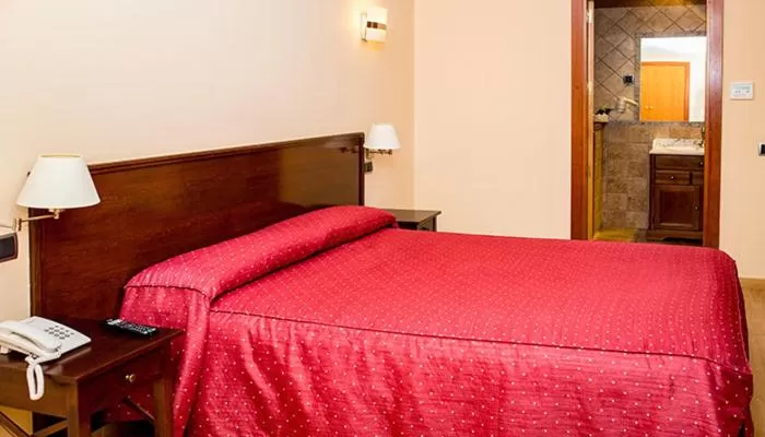 Bed in Hotel Rural El Jardin