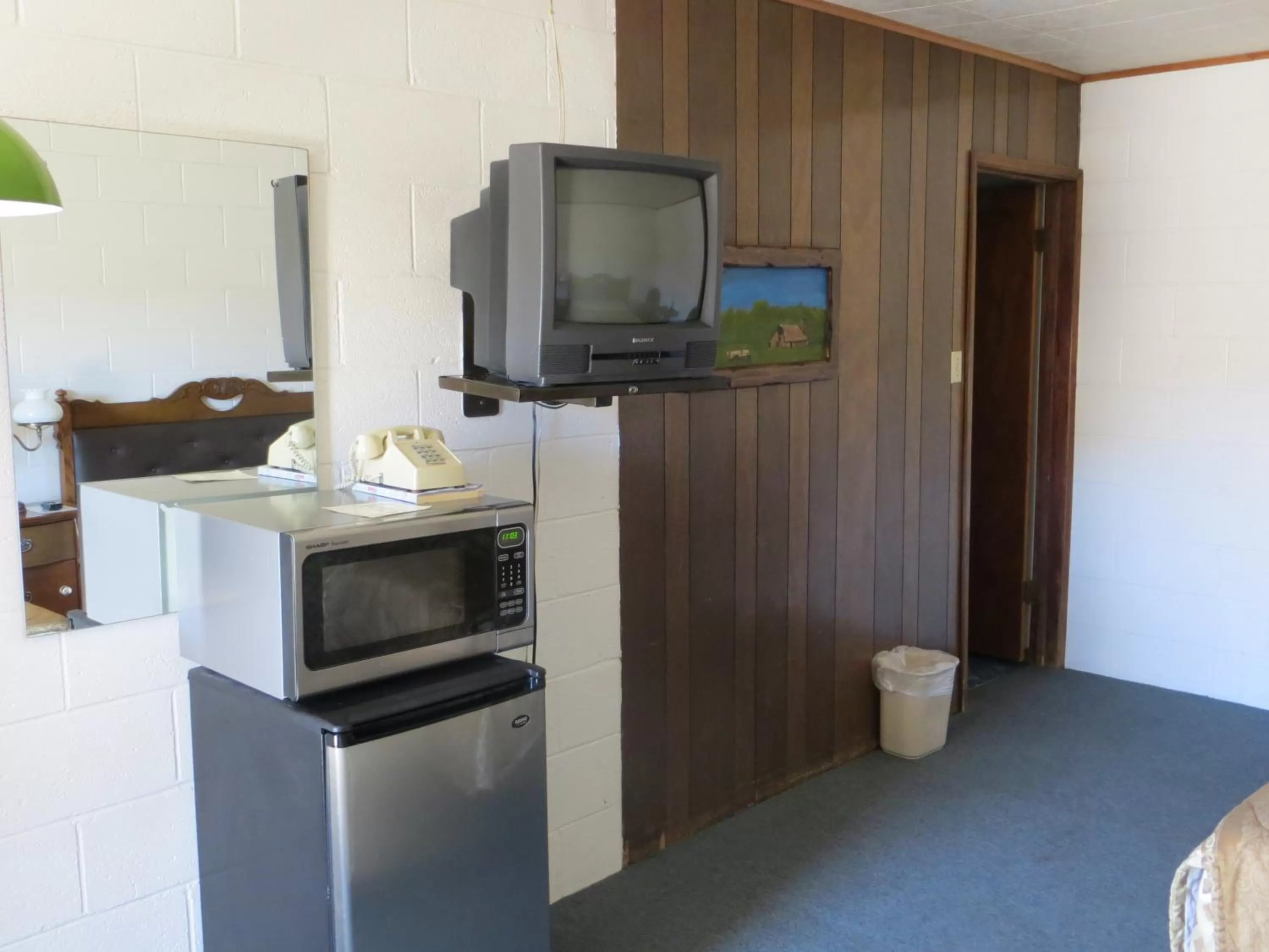 Kitchen or kitchenette in Alamo Inn