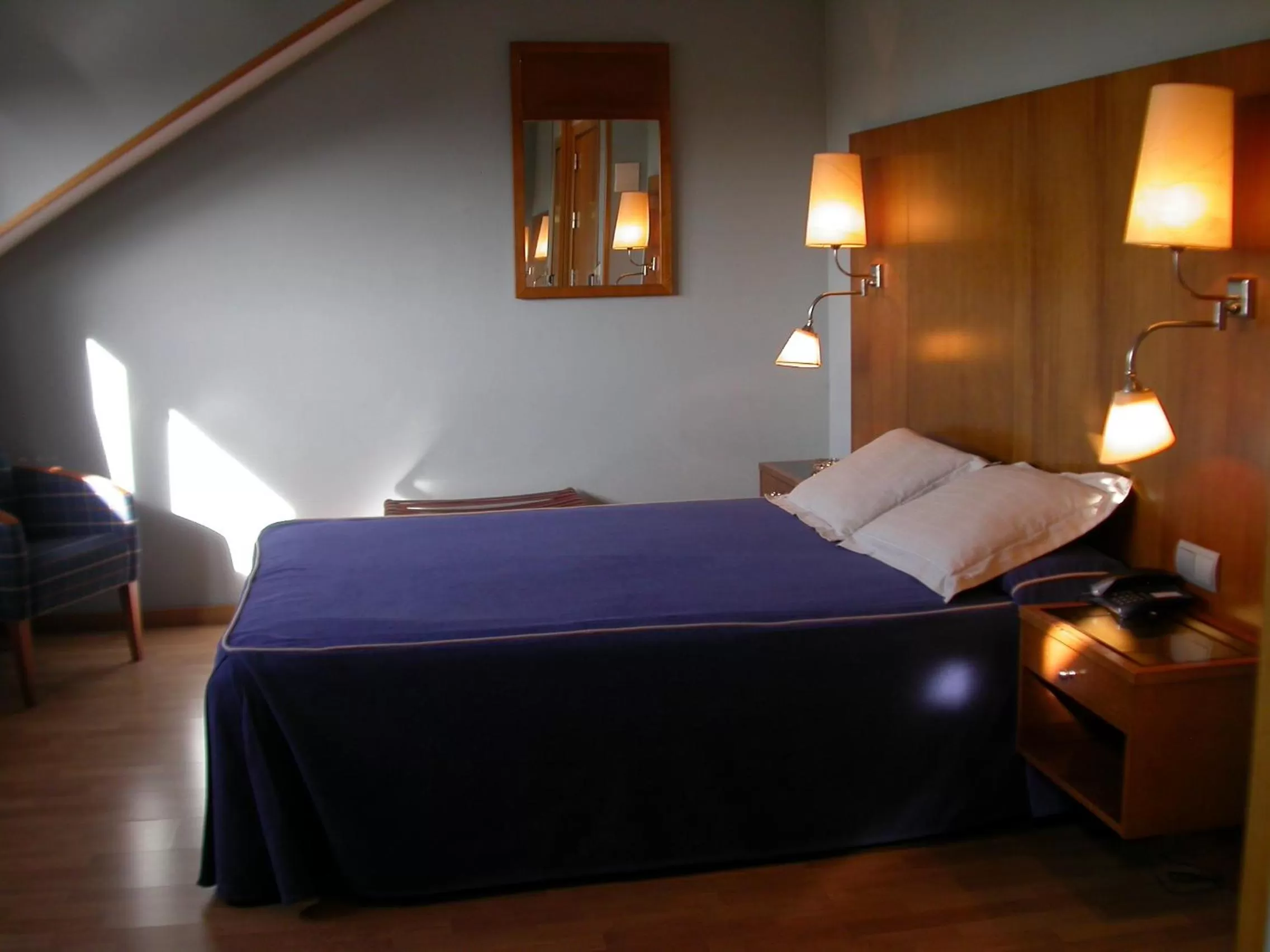 Bed in Hotel Galaico