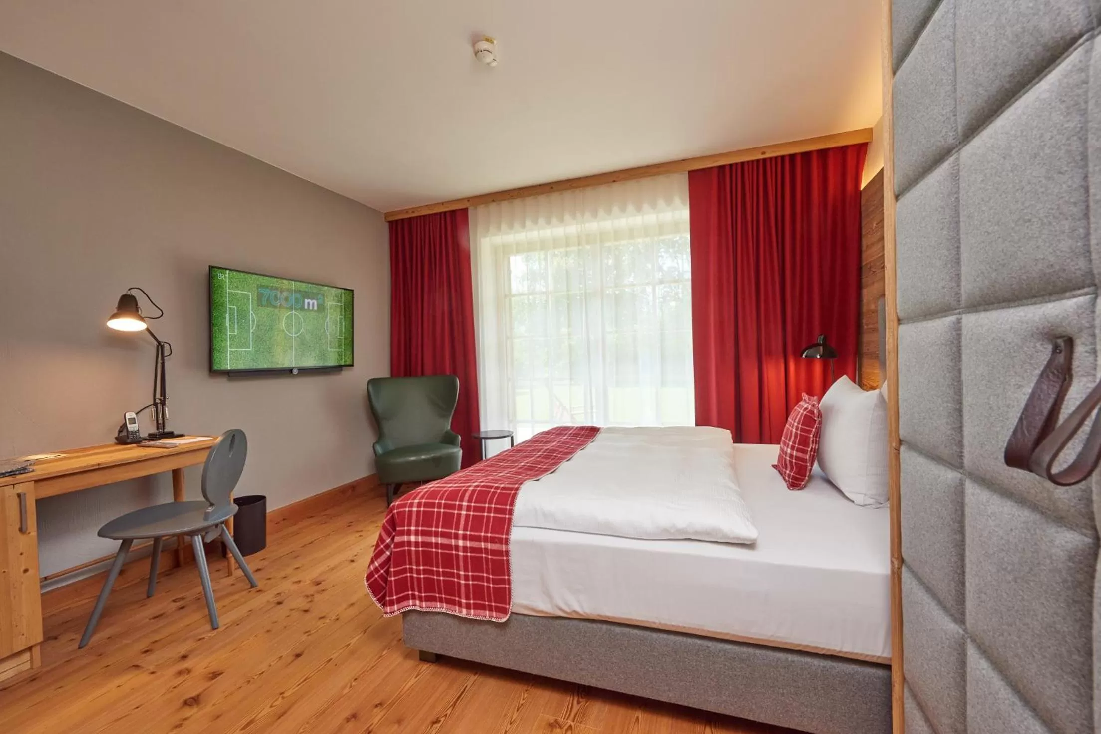 Bed in Das Achental Resort