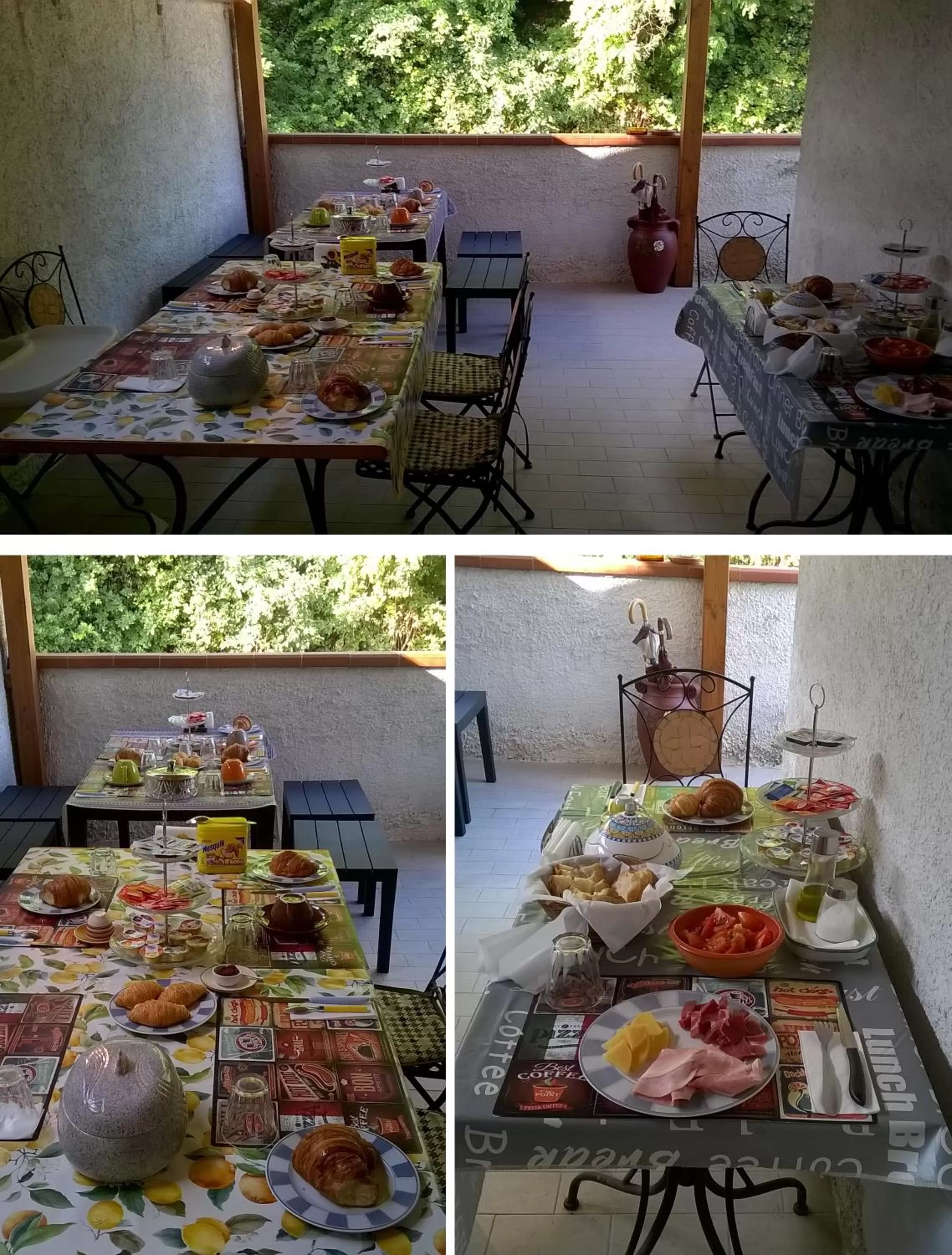 Italian breakfast in B&B Falcone