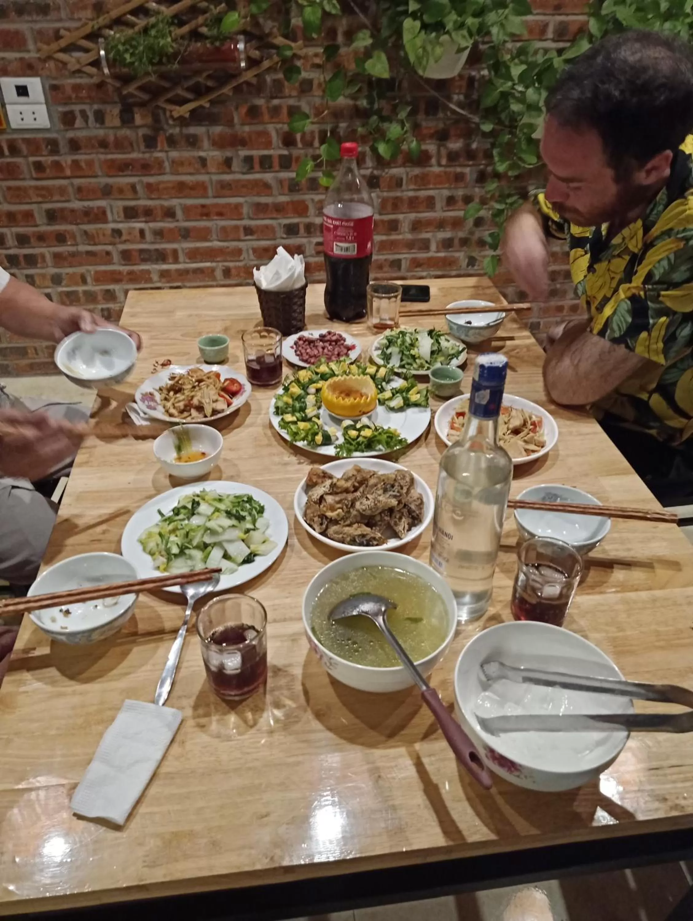 Dinner in Green Space Homestay