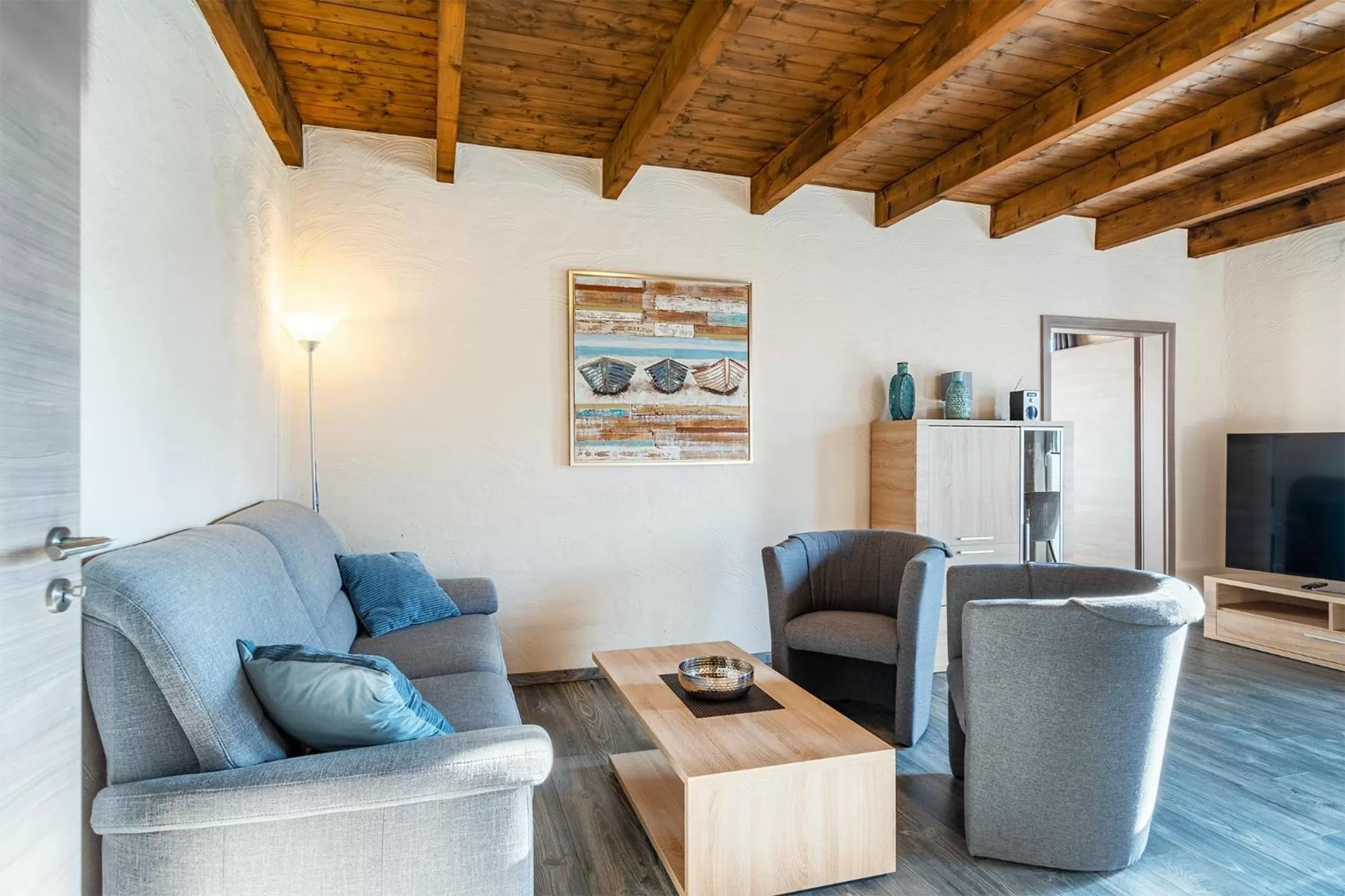 TV and multimedia, Seating Area in Villa Moorstern