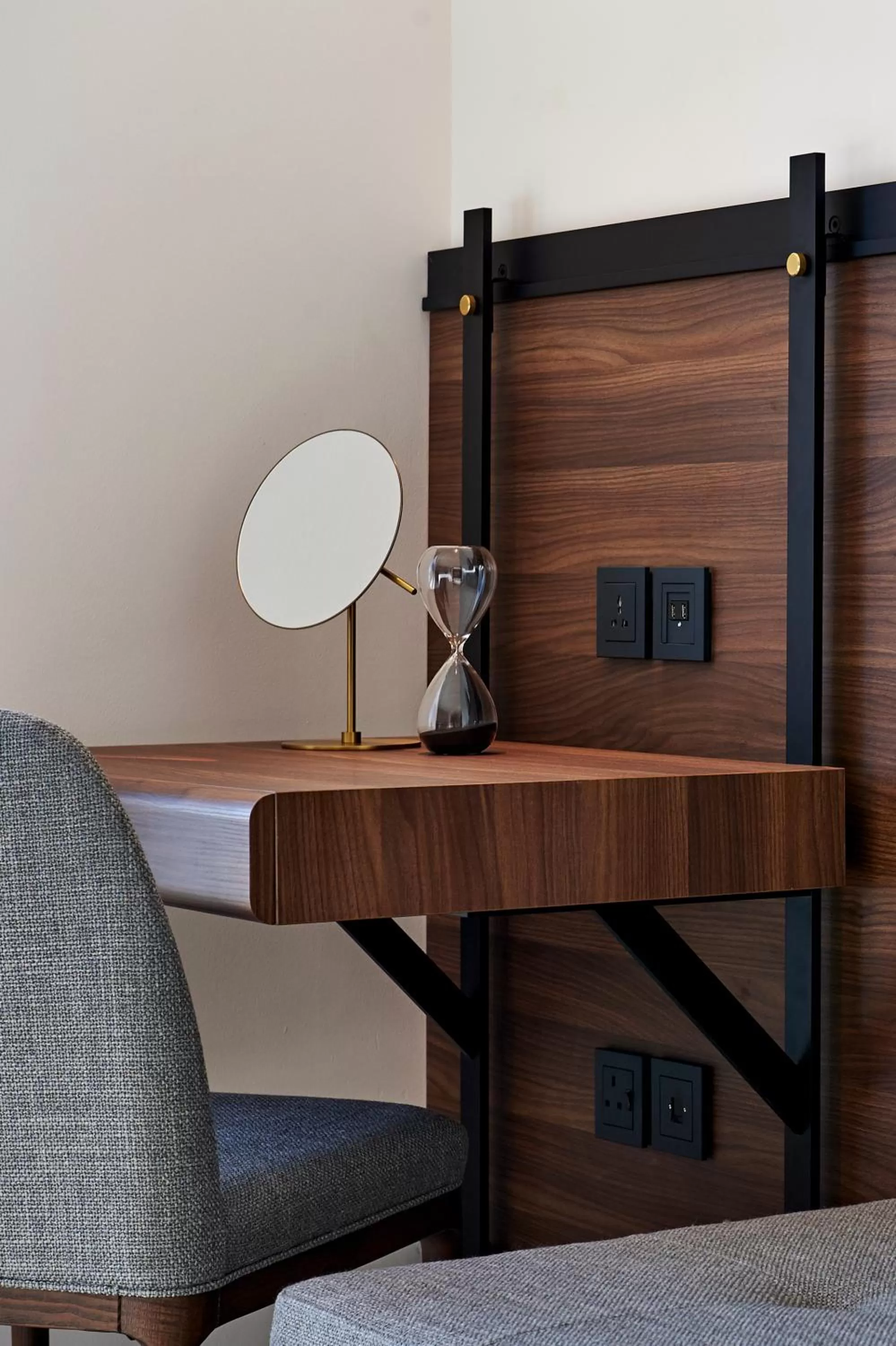 Decorative detail, Bed in FORM Hotel Al Jaddaf, Dubai, a Member of Design Hotels