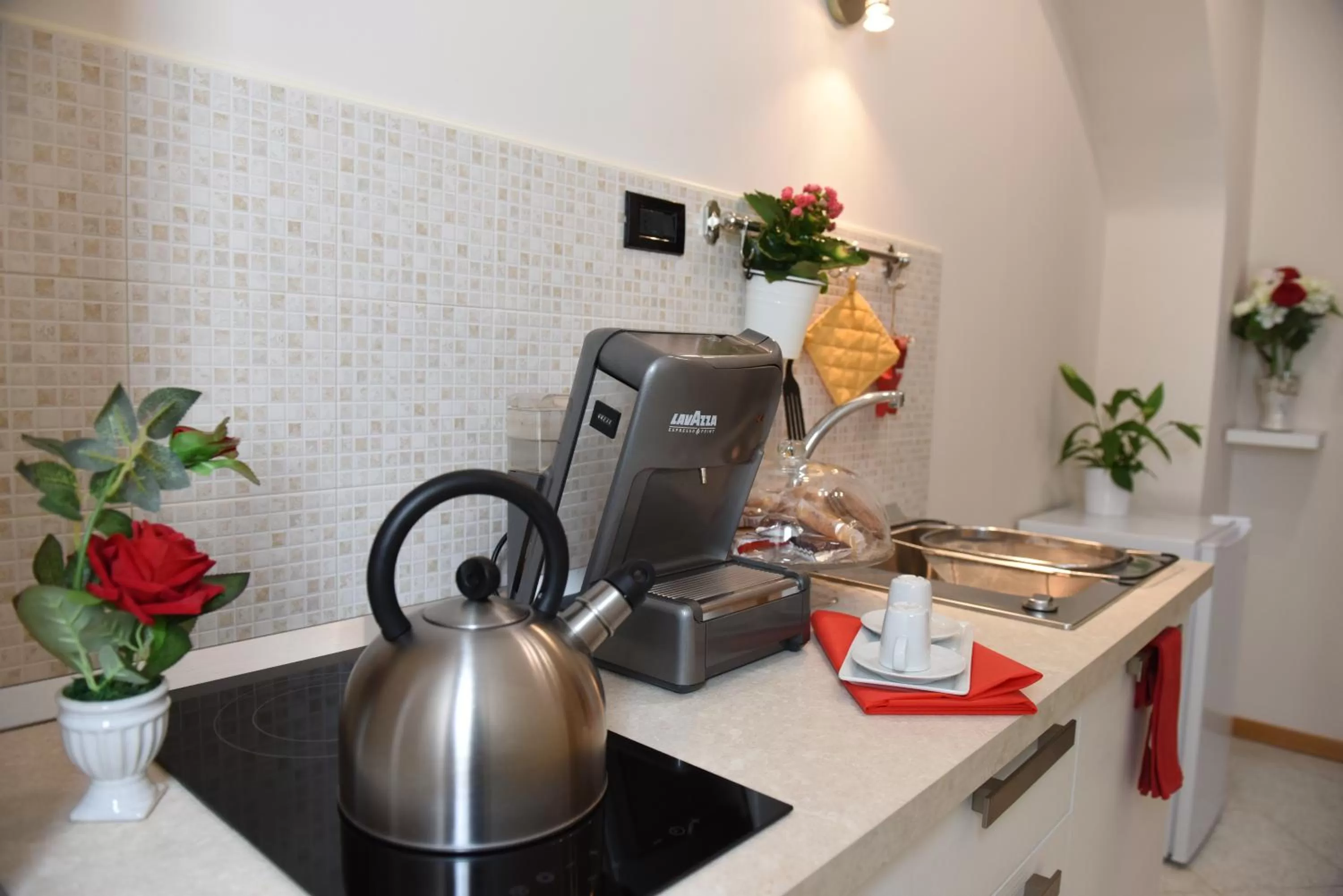 Kitchen or kitchenette in B&B La Dimora di Iside