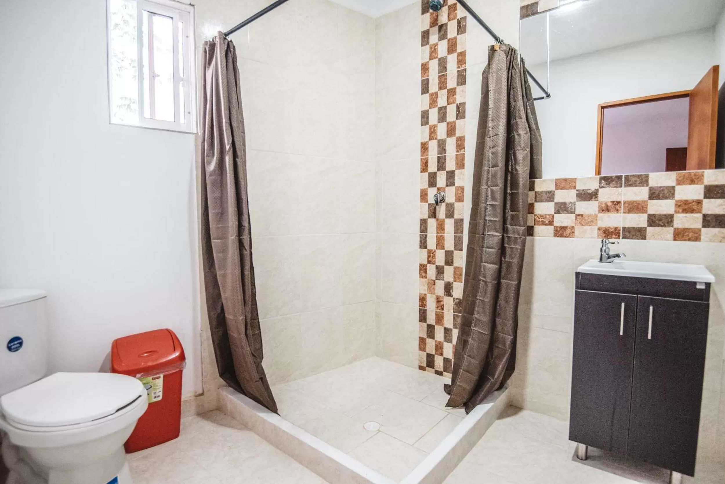 Shower, Bathroom in The Rock House Eco