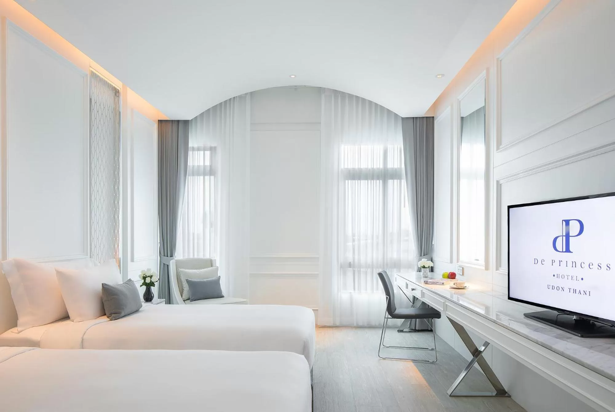 Bed in De Princess Hotel Udonthani