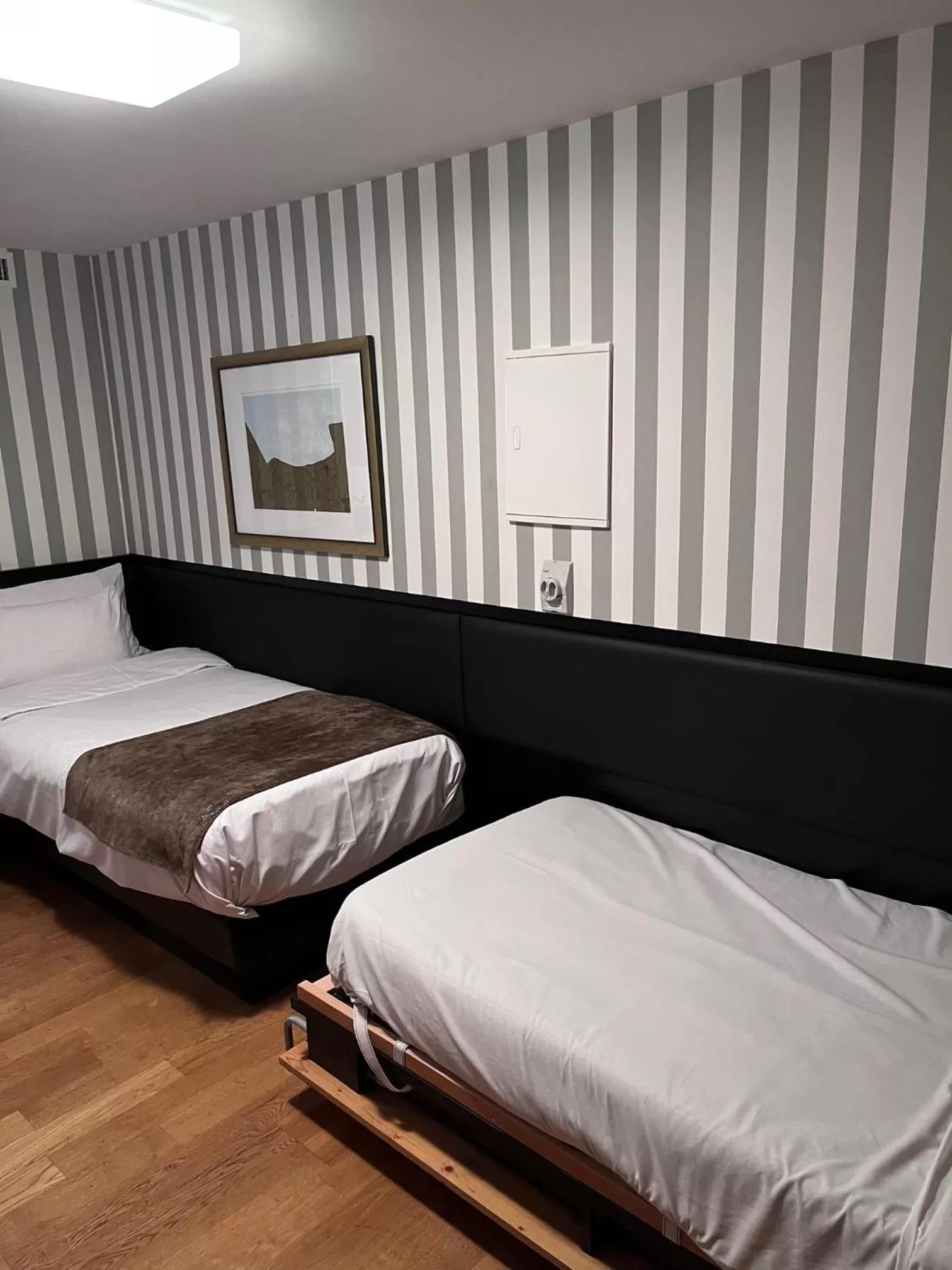 Bed in Logis Hôtel Ettenheim