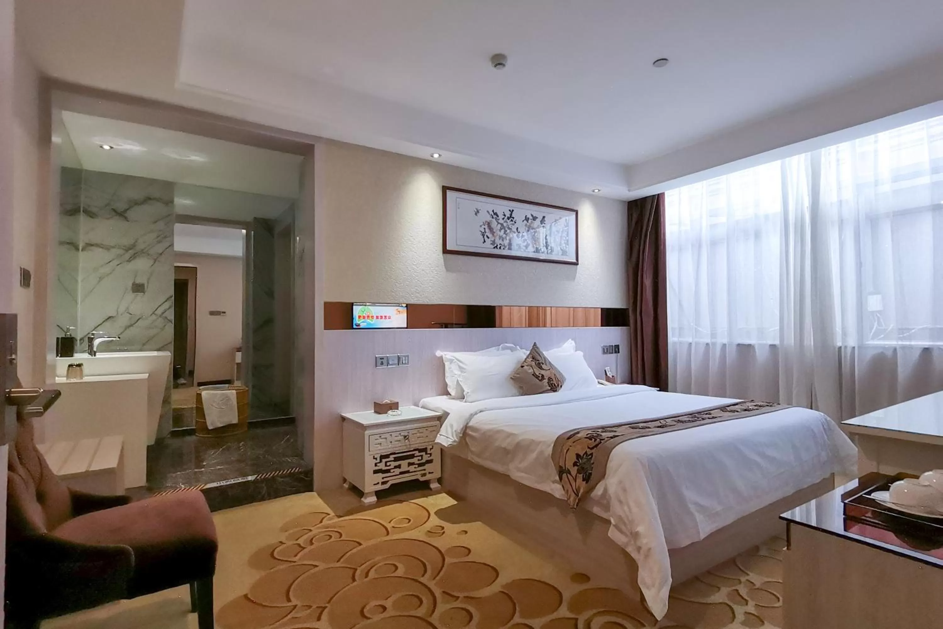 Photo of the whole room, Bed in Paco Hotel Tianhe Coach Terminal Metro Satation Guangzhou-Free Shuttle Bus for Canton Fair