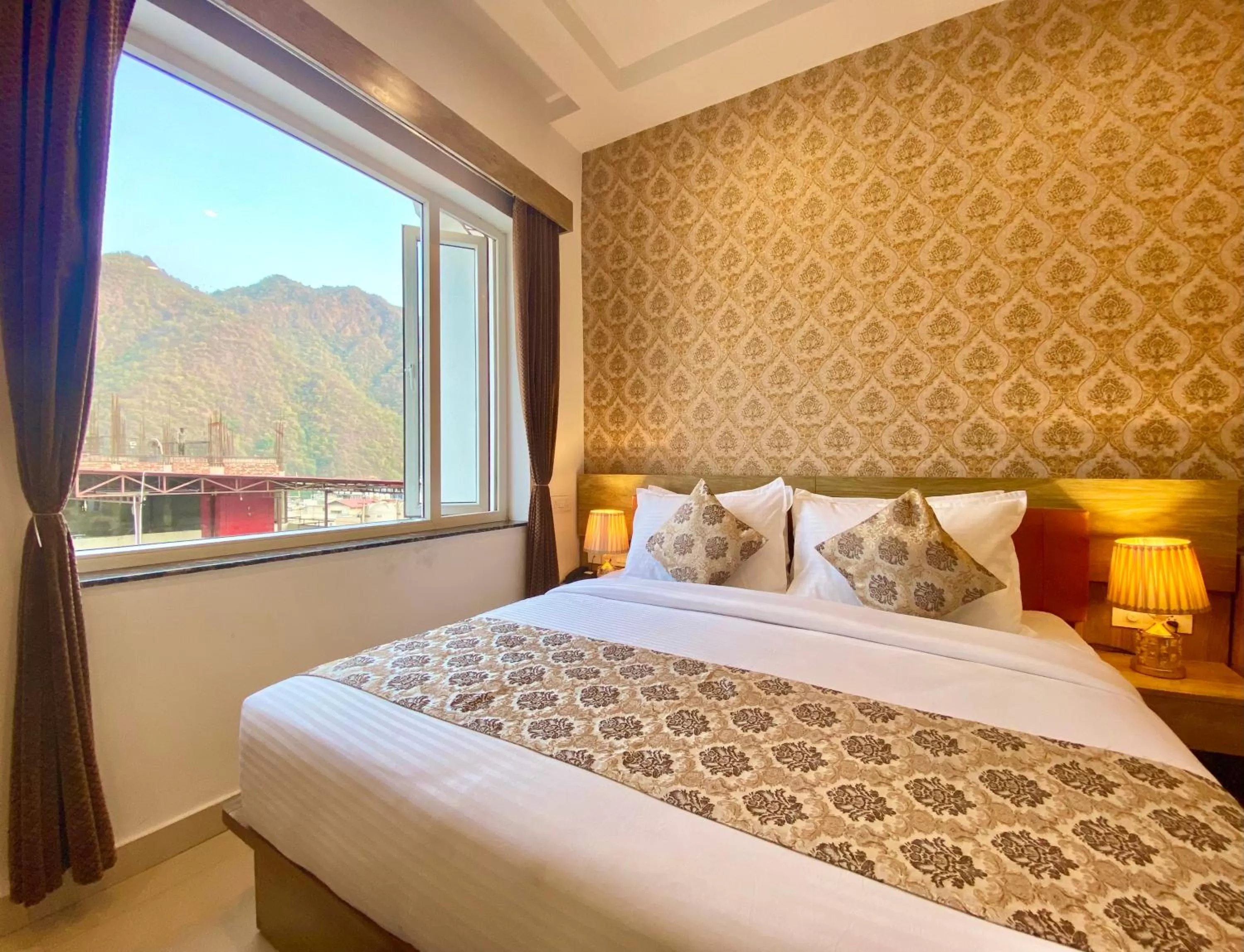 Bed in Arogyadham Wellness Retreat