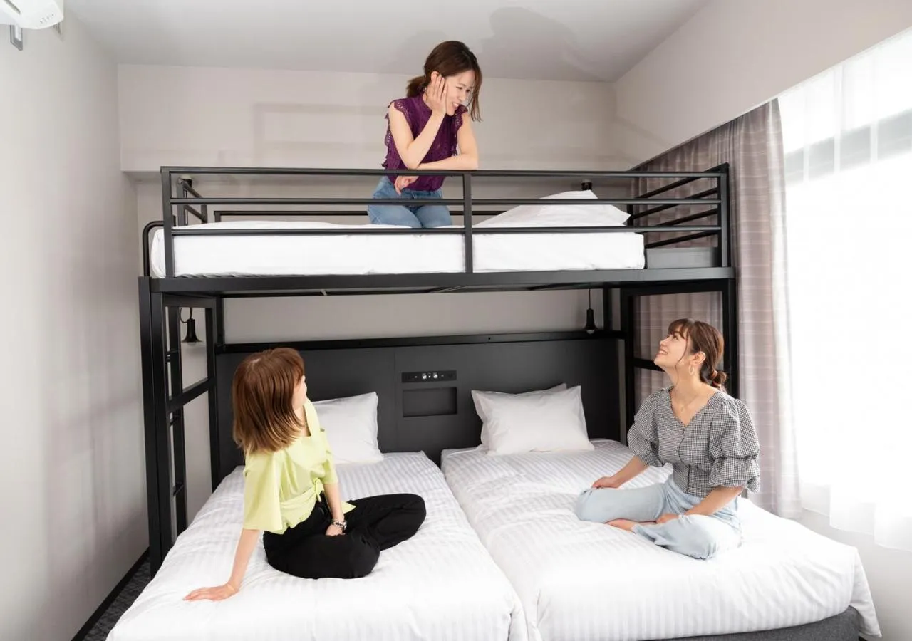 People, Bed in Hotel Cocktail Stay Naha