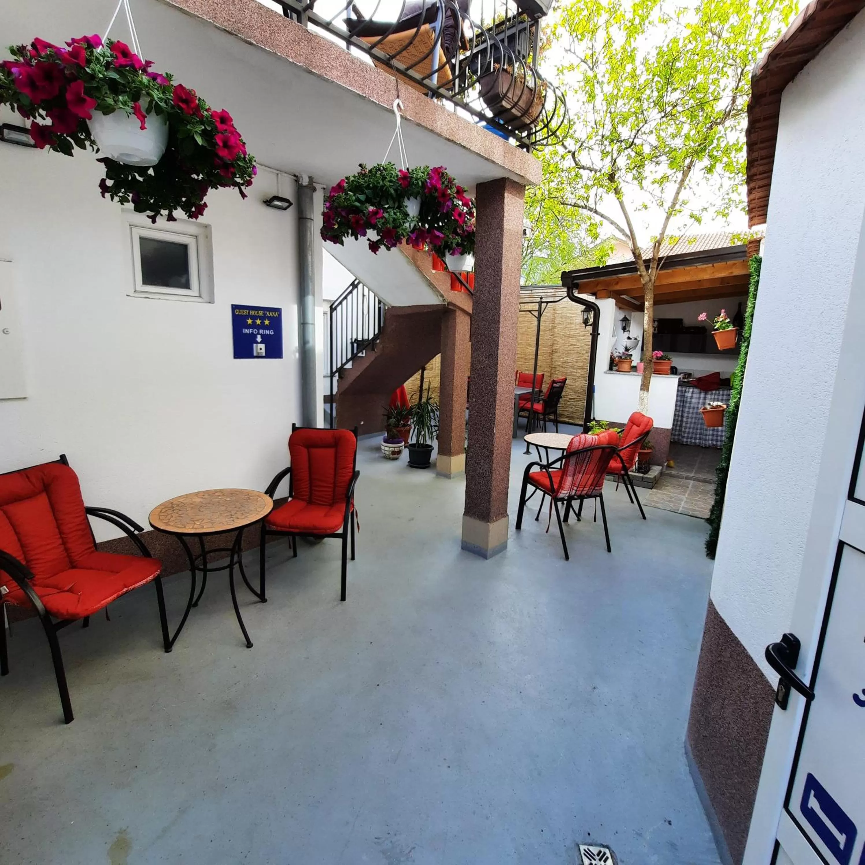 Inner courtyard view in Guest House Nana
