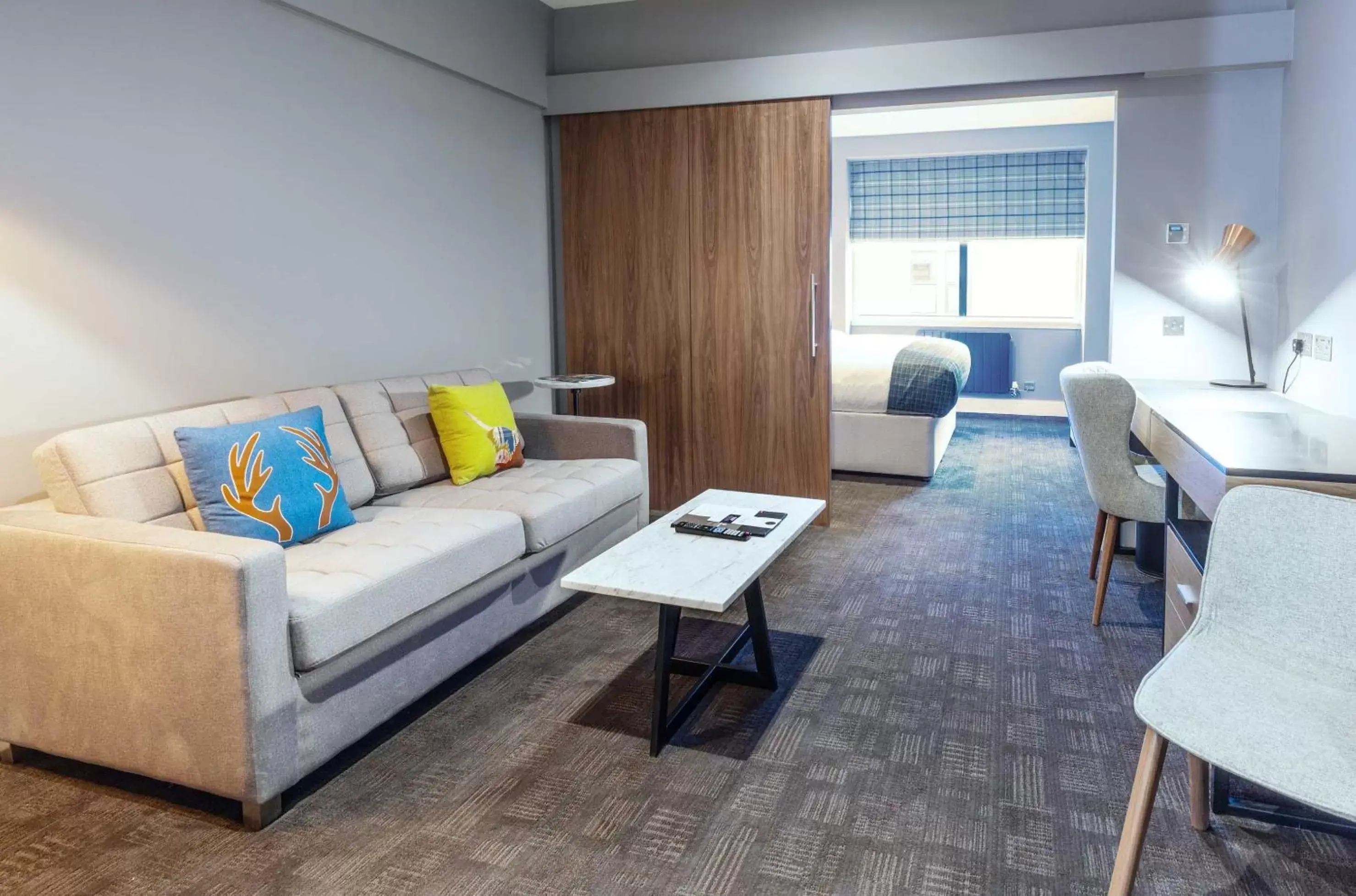 Deluxe Suite, 1 Bedroom, 1 King, Sofa Bed, Kitchenette in Sandman Signature Aberdeen Hotel & Spa Deluxe Suite, 1 Bedroom, 1 King, Sofa Bed, Kitchenette in Sandman Signature Aberdeen Hotel & Spa