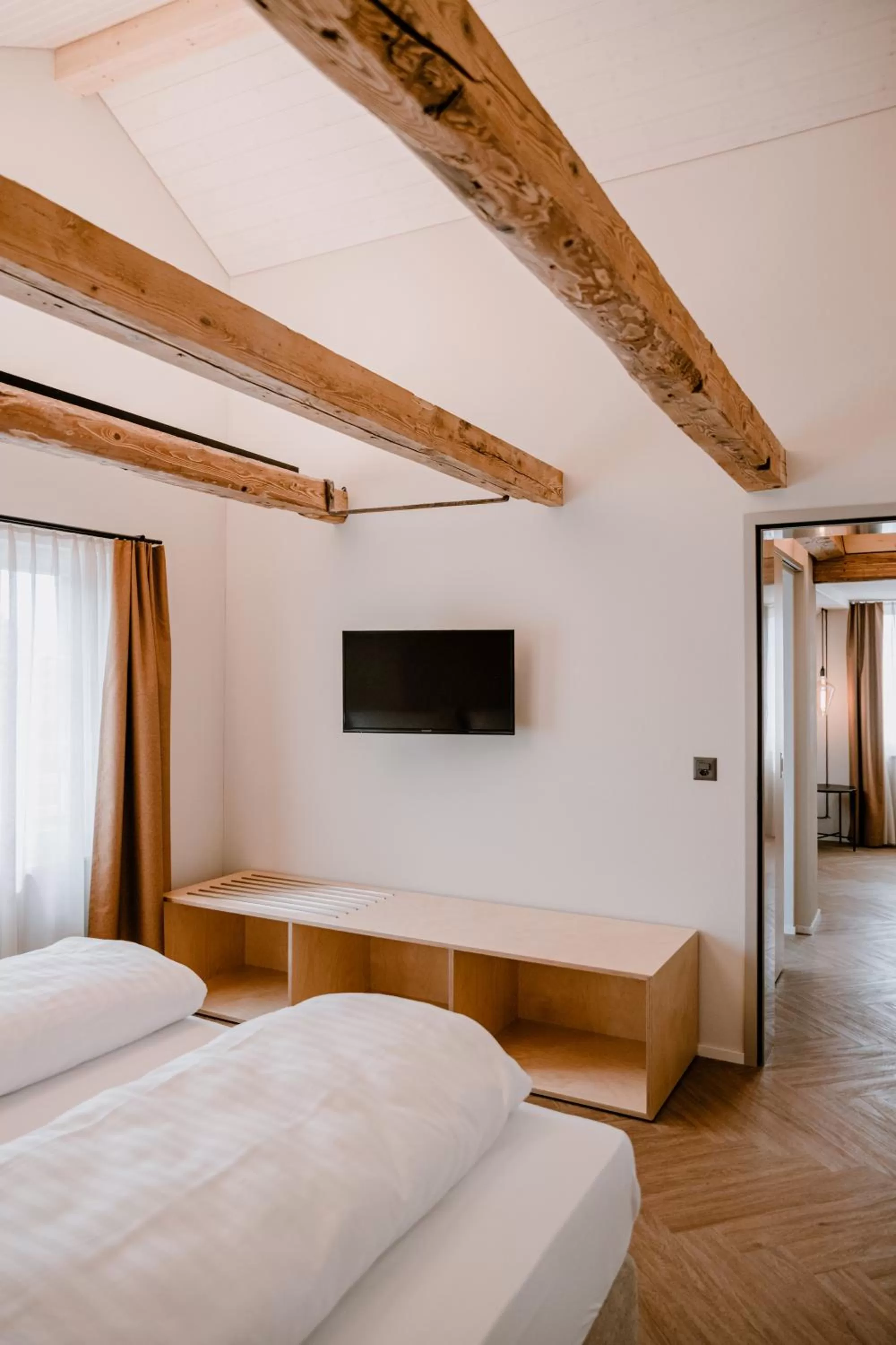 Bed in Hotel Müllers Self-Check-In