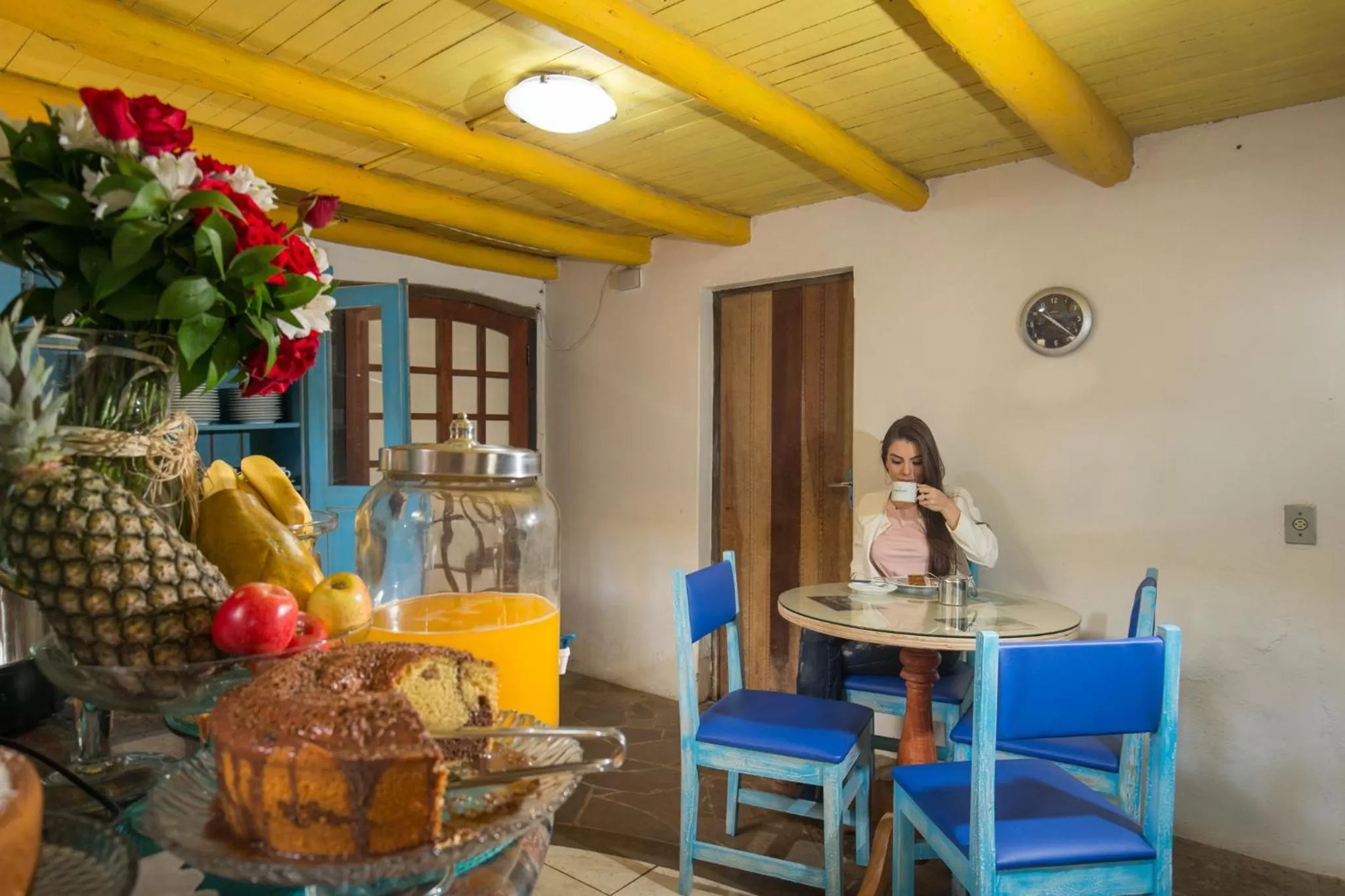 Dining area in Hotel Chácara das Flores