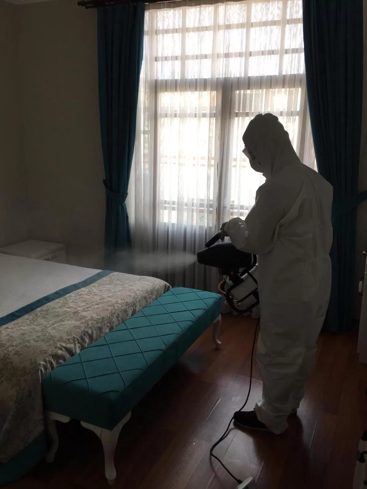 Bed in The Void Hotel