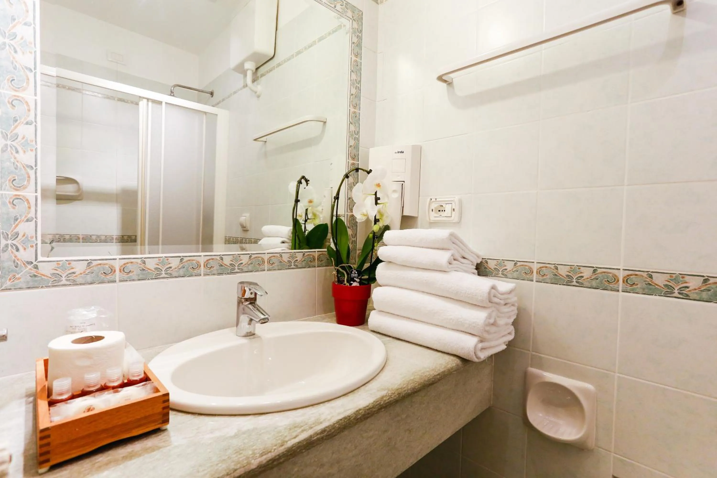 Shower in Hotel Tempio Di Pallade