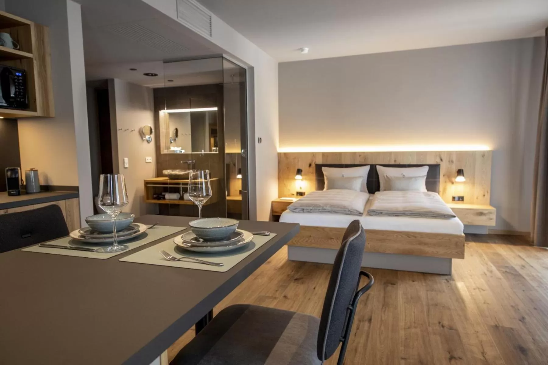 Photo of the whole room, Bed in AKZENT Hotel Laupheimer Hof