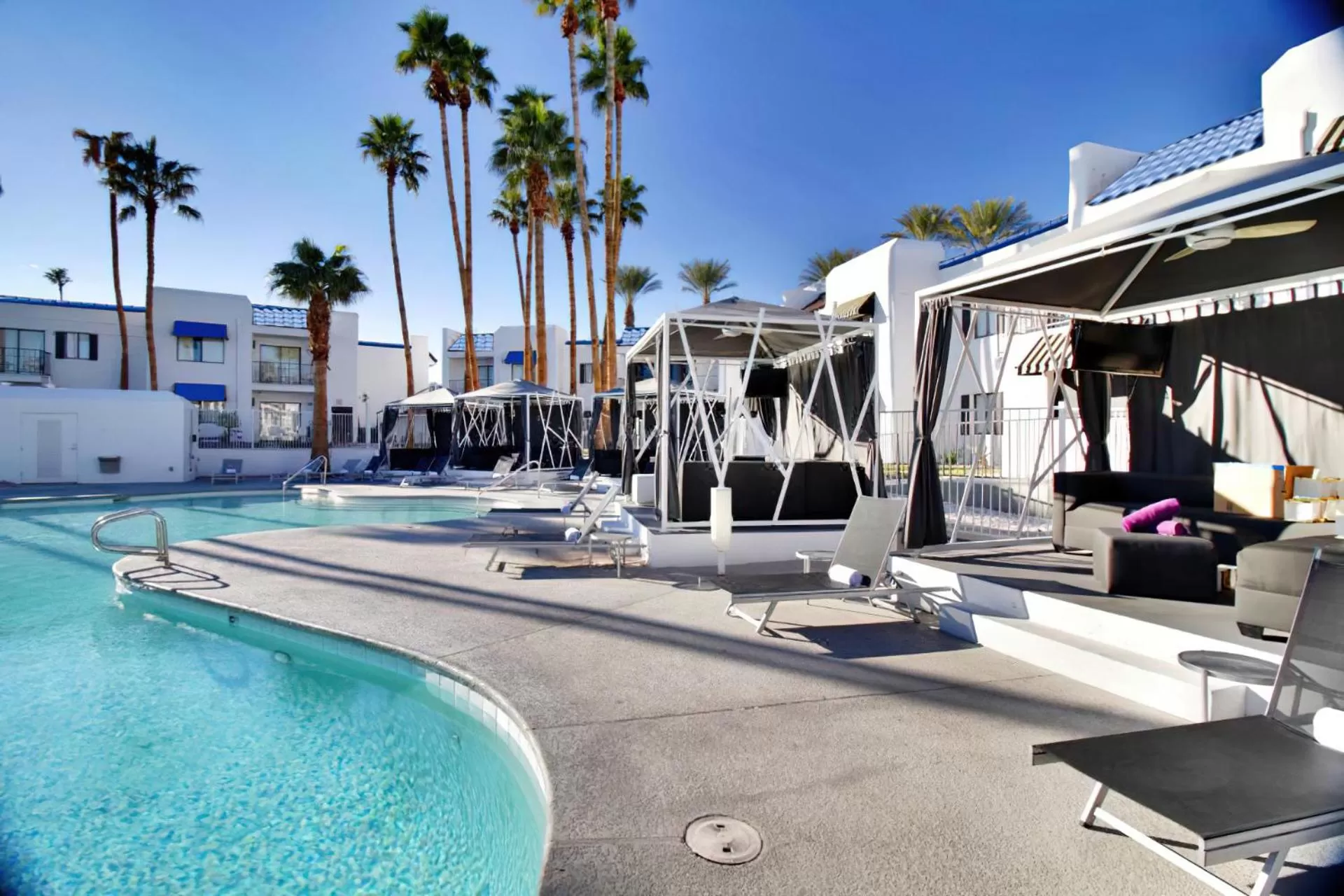 Pool view in Serene Vegas Boutique Hotel Las Vegas