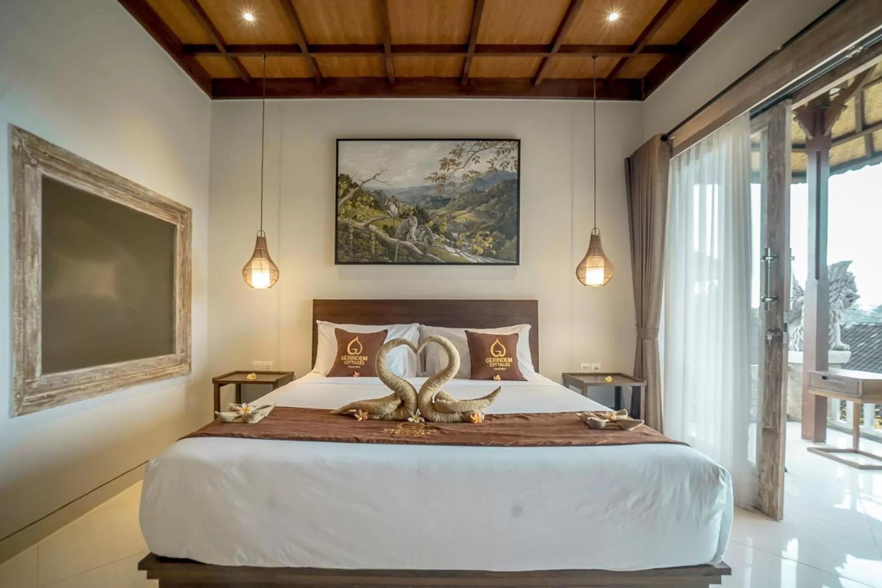 Bedroom, Bed in Gerindem Cottages