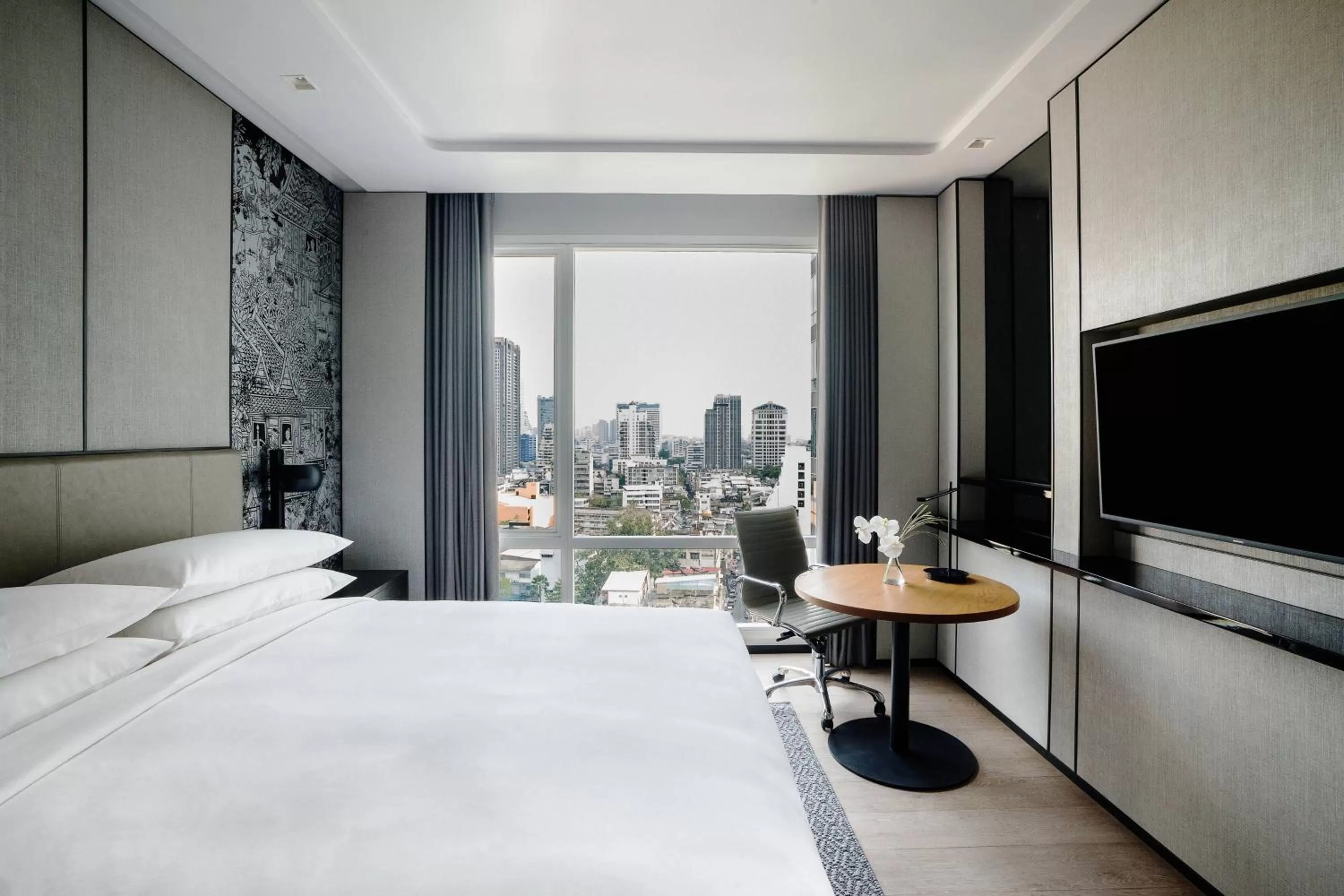 Bedroom, Bed in Bangkok Marriott Hotel The Surawongse