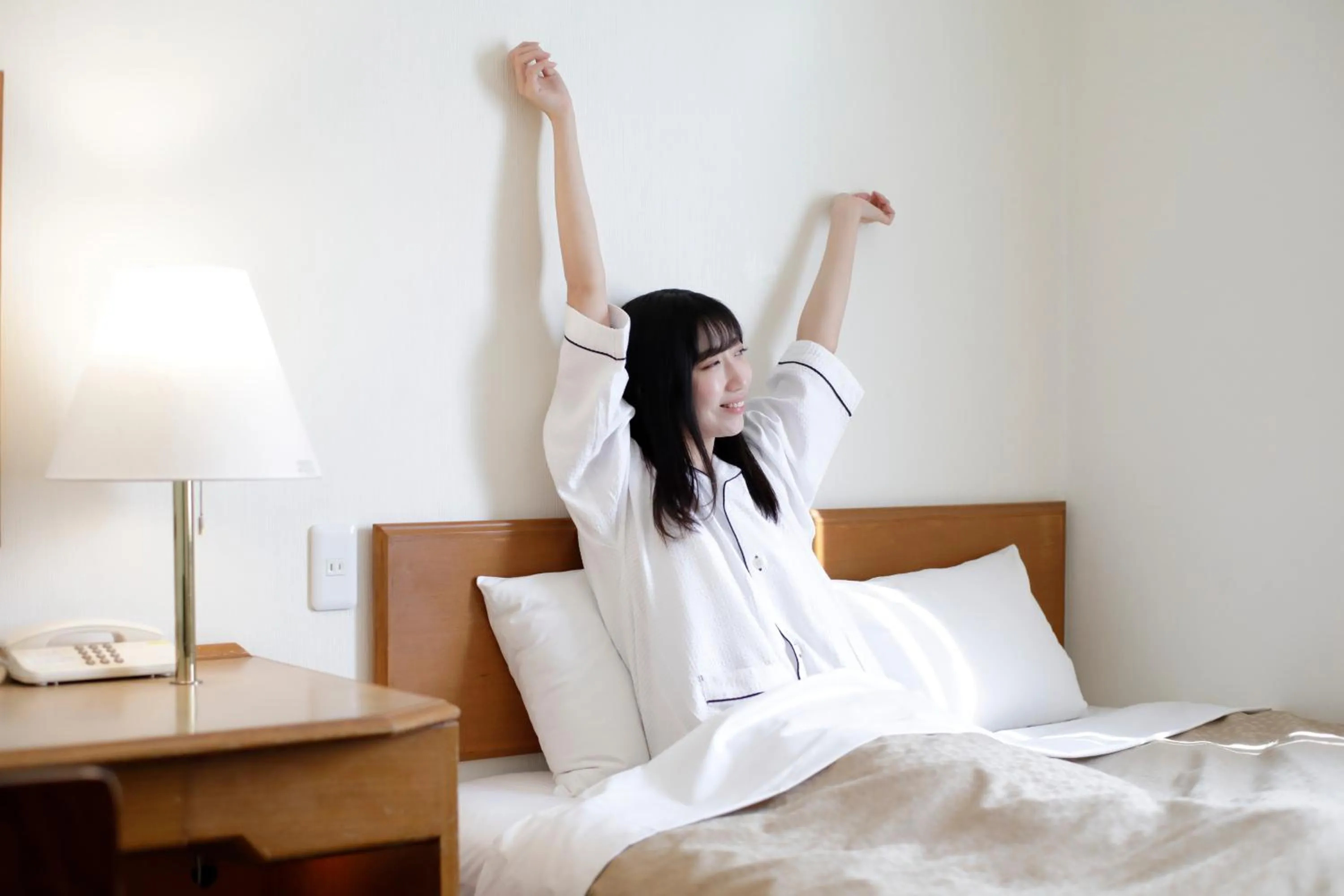 Bed in Kawasaki Central Hotel