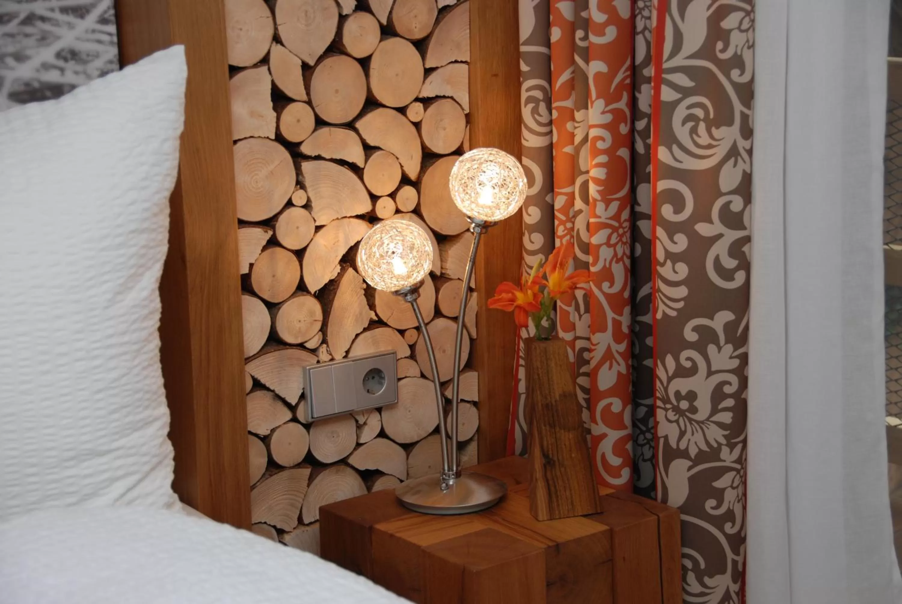 Bed in Hotel Speicher