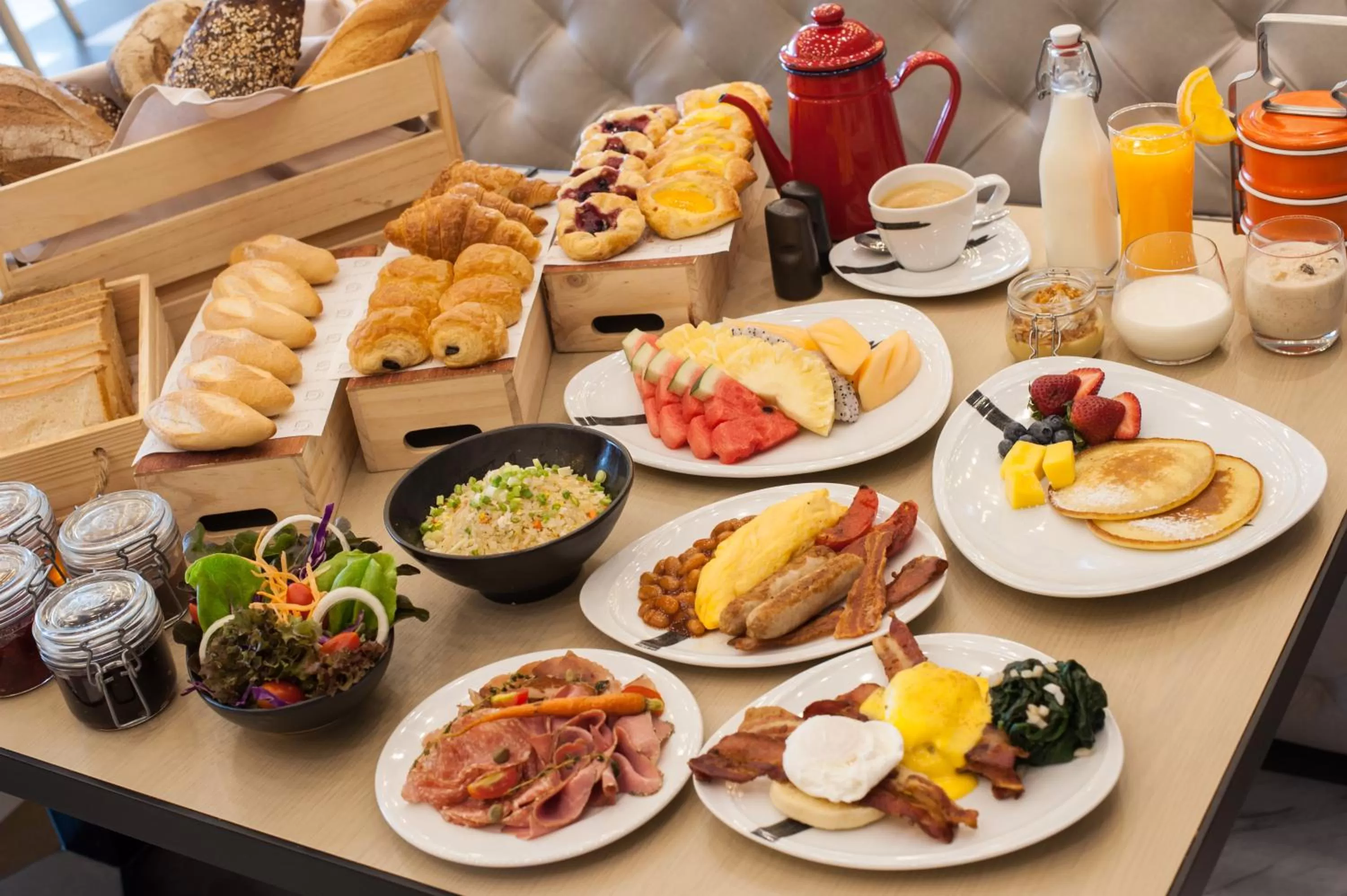 Buffet breakfast in ibis Styles Bangkok Silom