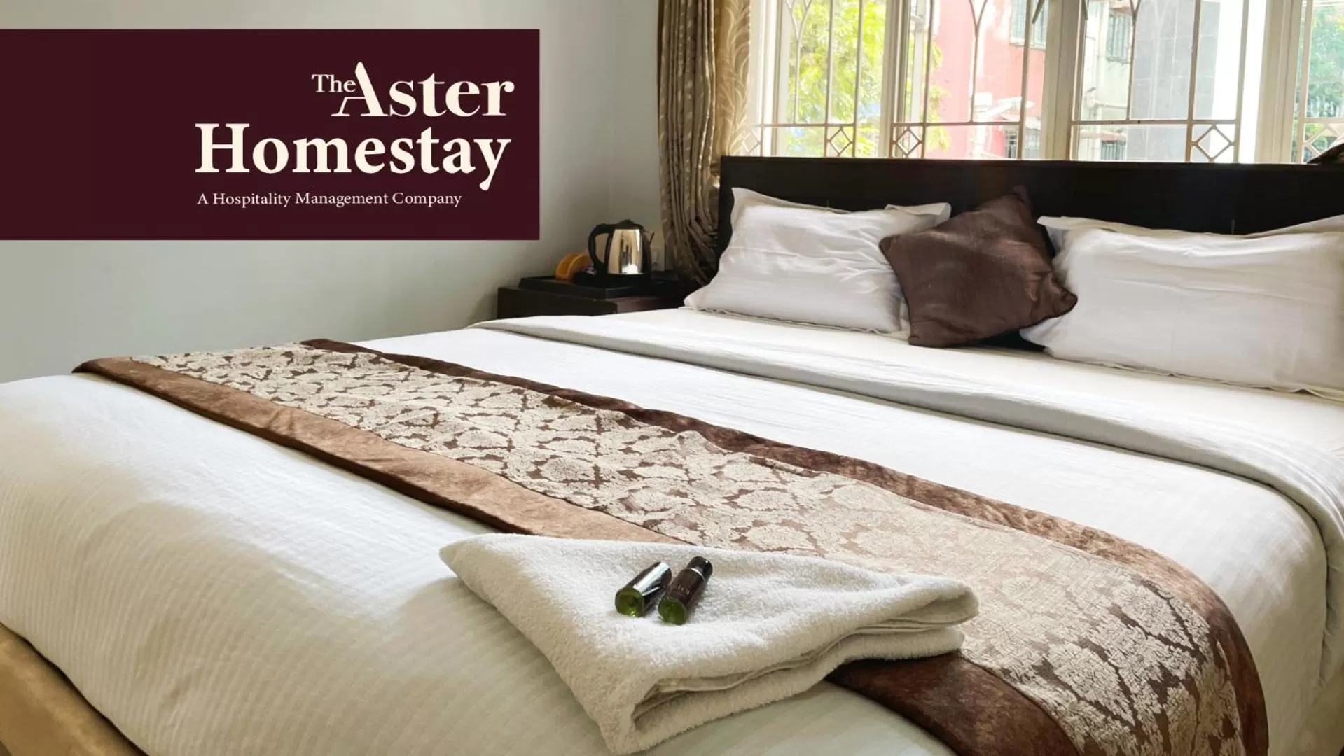 Bed in The Aster Homestay - Bedrooms & Apartments