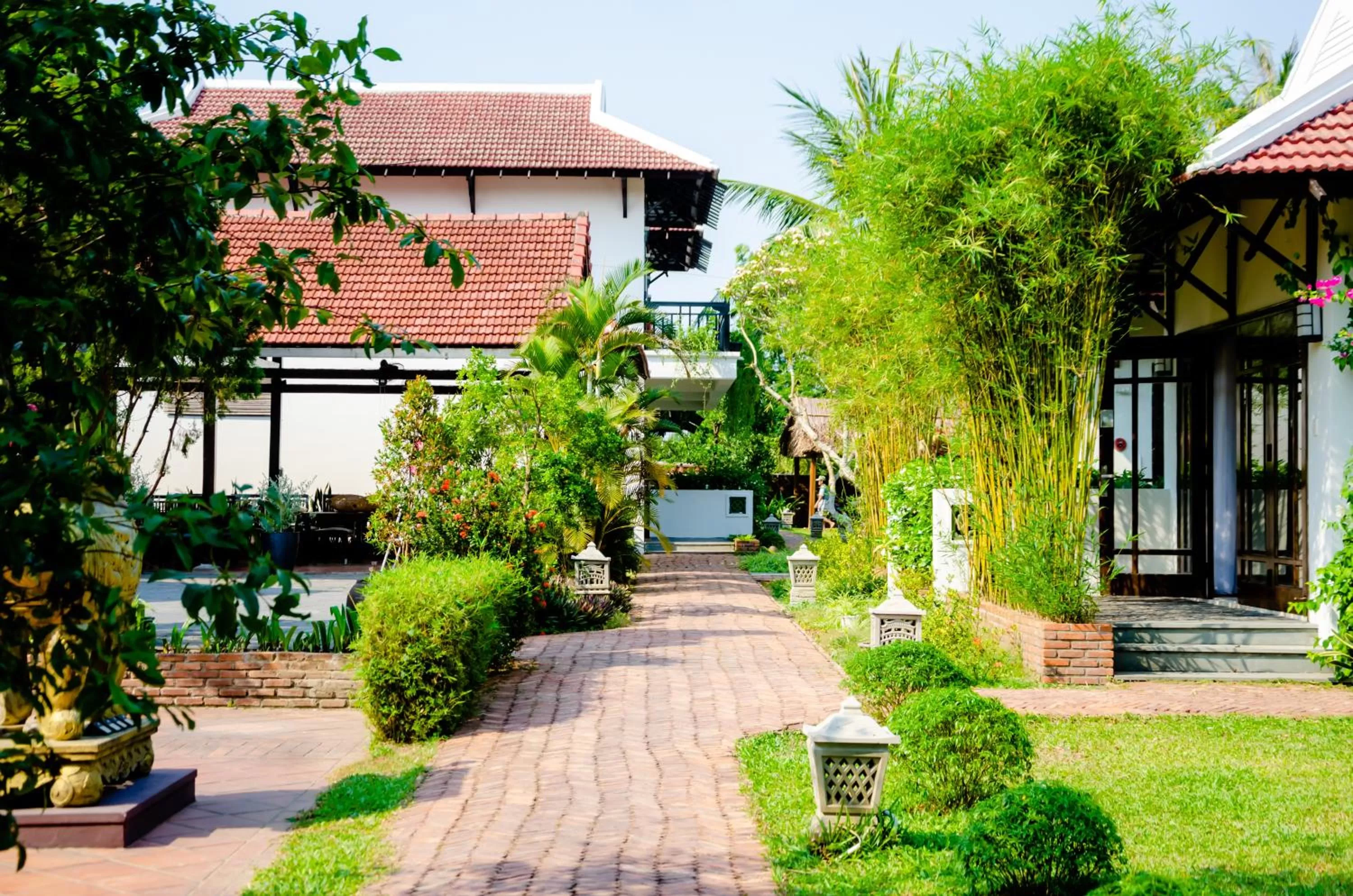 Garden in Riverside Bamboo Resort Hoi An
