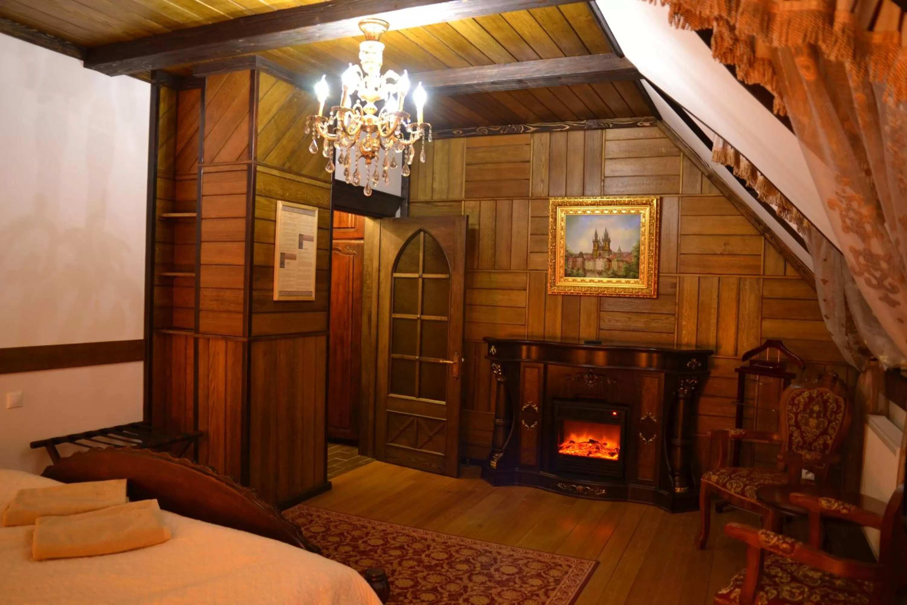 Patio, Bed in Zámek Lužec Spa & Wellness Resort