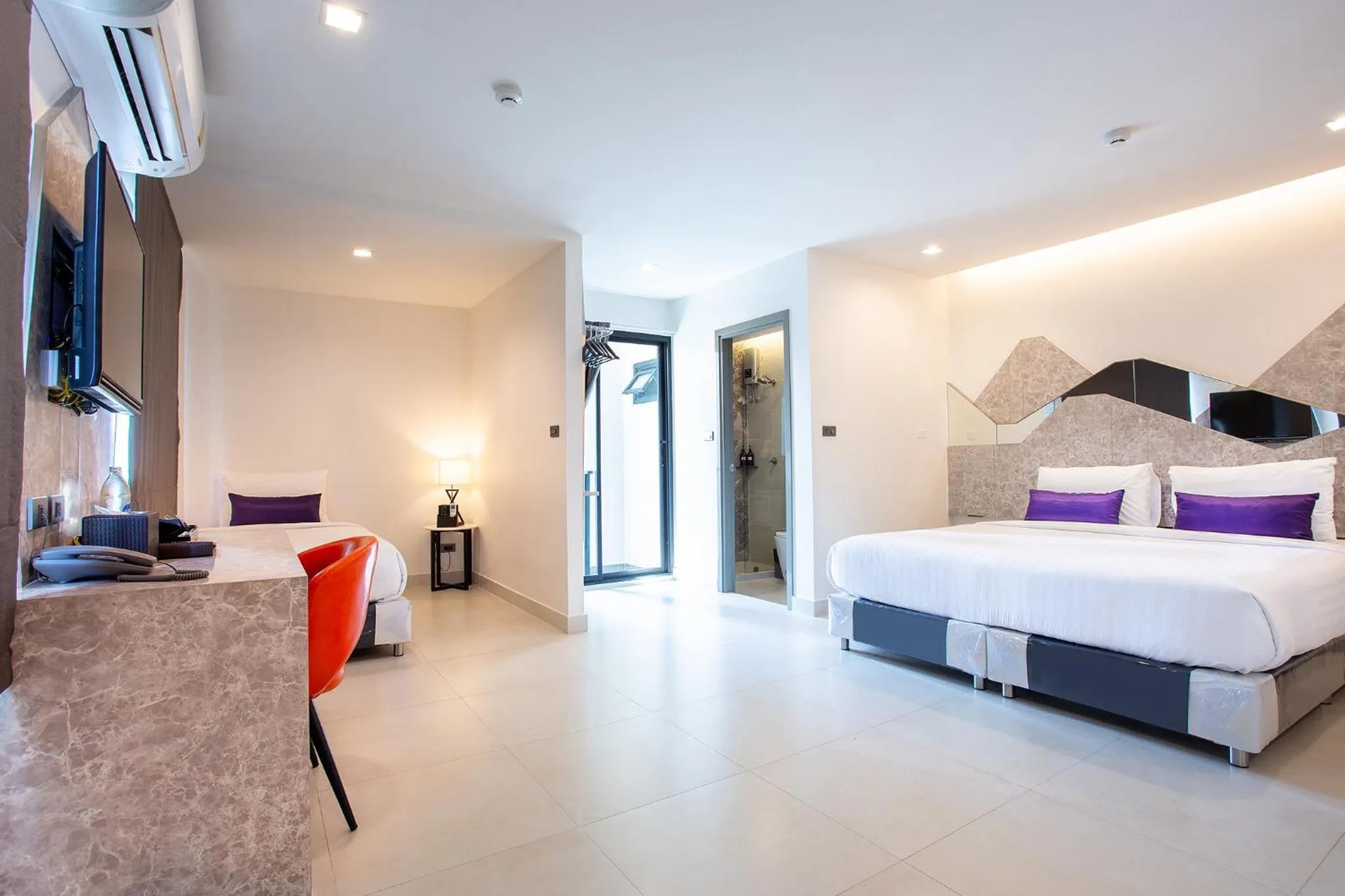 Bedroom, Bed in Spittze Hotel Pratunam