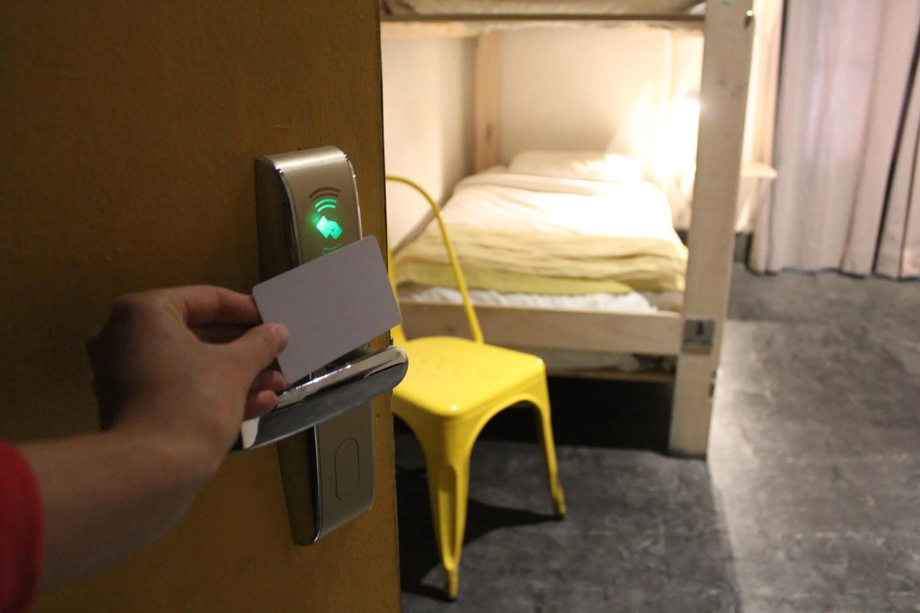 Decorative detail, Bed in Hostel Boutique Merced 88