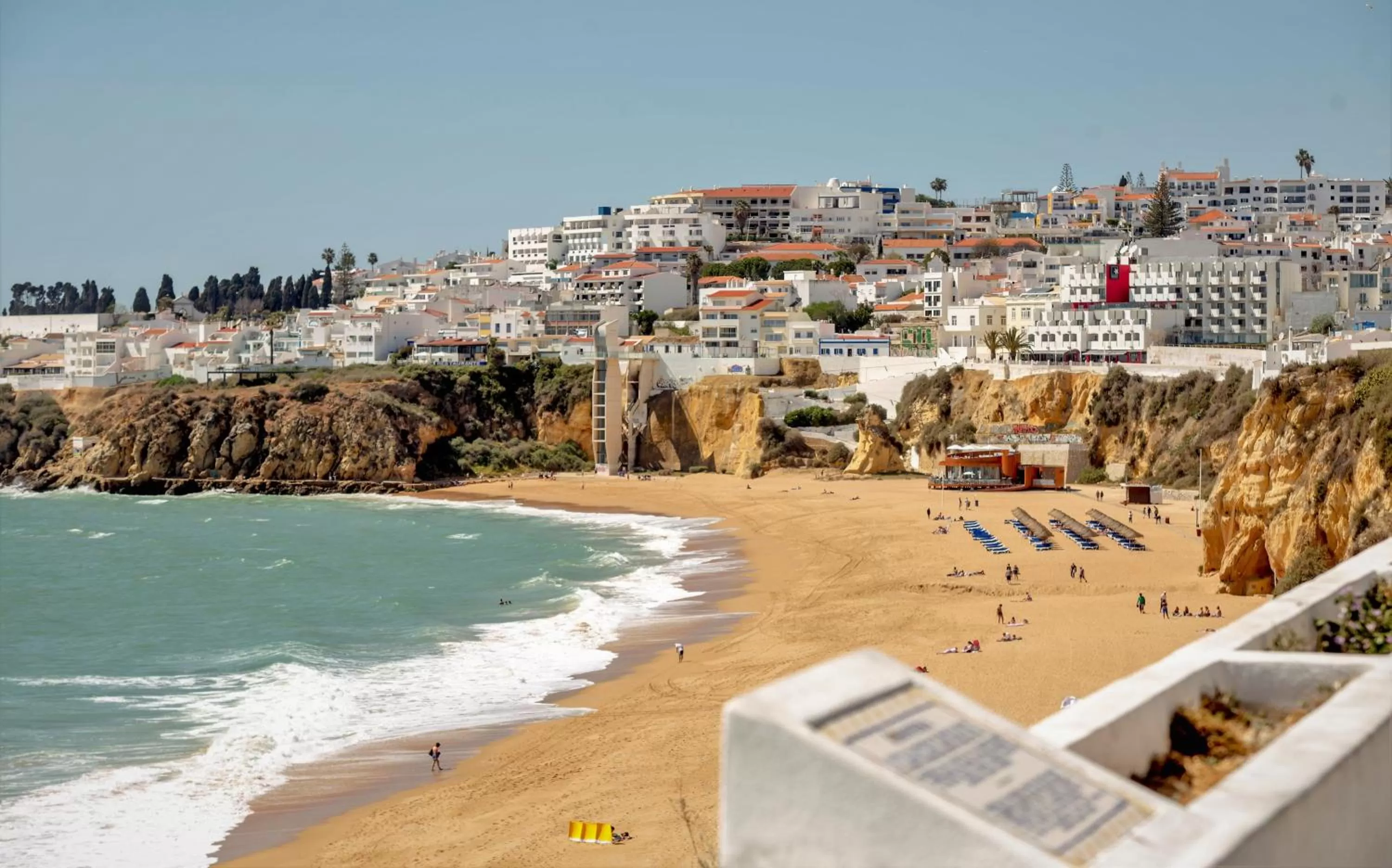 Beach in Aquamar Albufeira Aparthotel